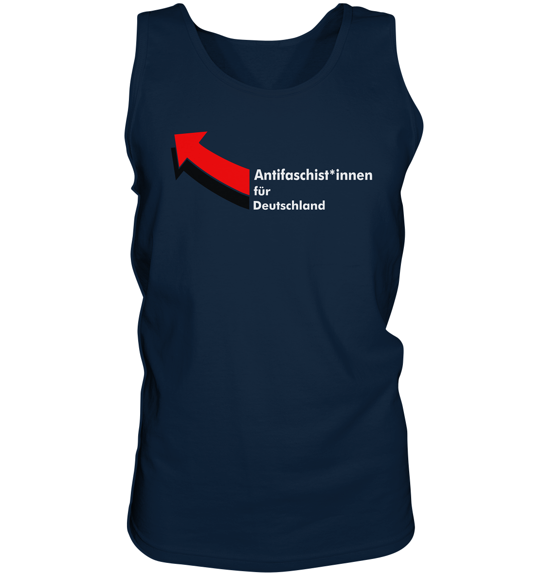 Antifaschist*innen für Deutschland (weiße Schrift) - Tank-Top
