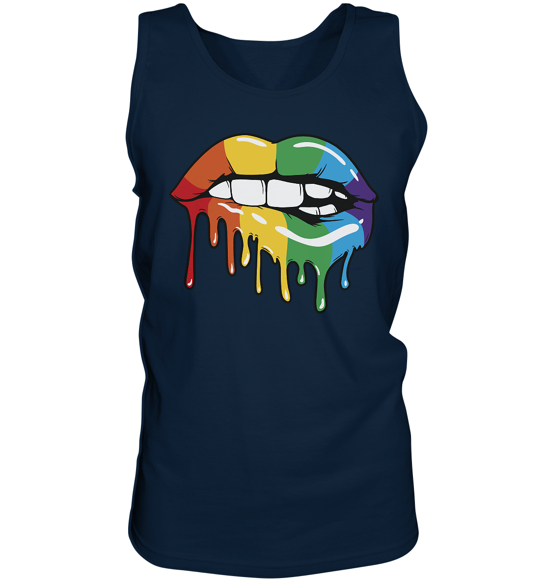 Regenbogen Lippen - Tank-Top