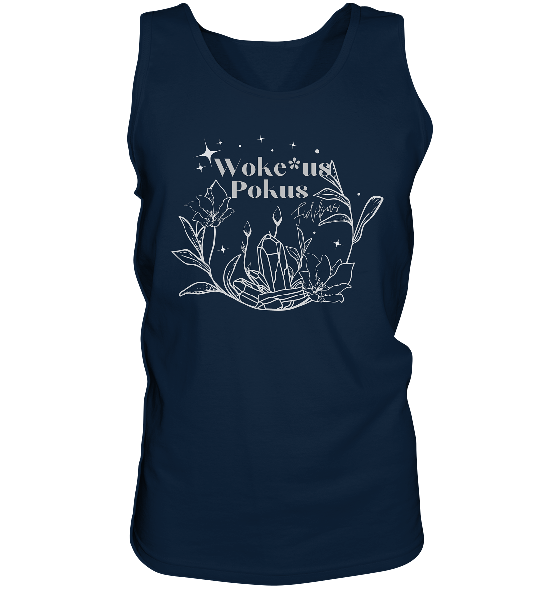 Woke*us Pokus (weiße Schrift) - Tank-Top