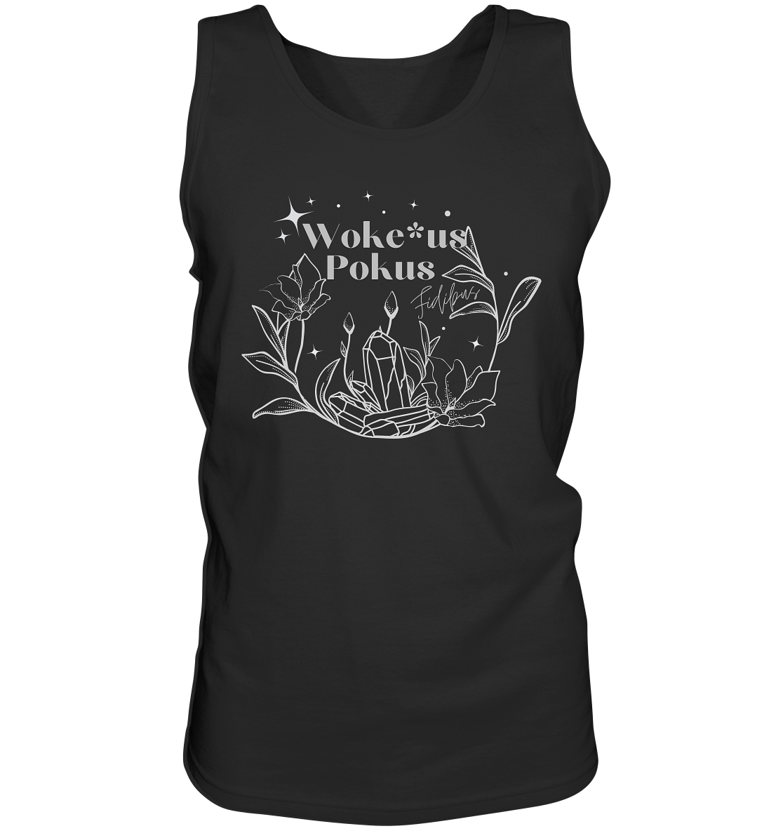 Woke*us Pokus (weiße Schrift) - Tank-Top