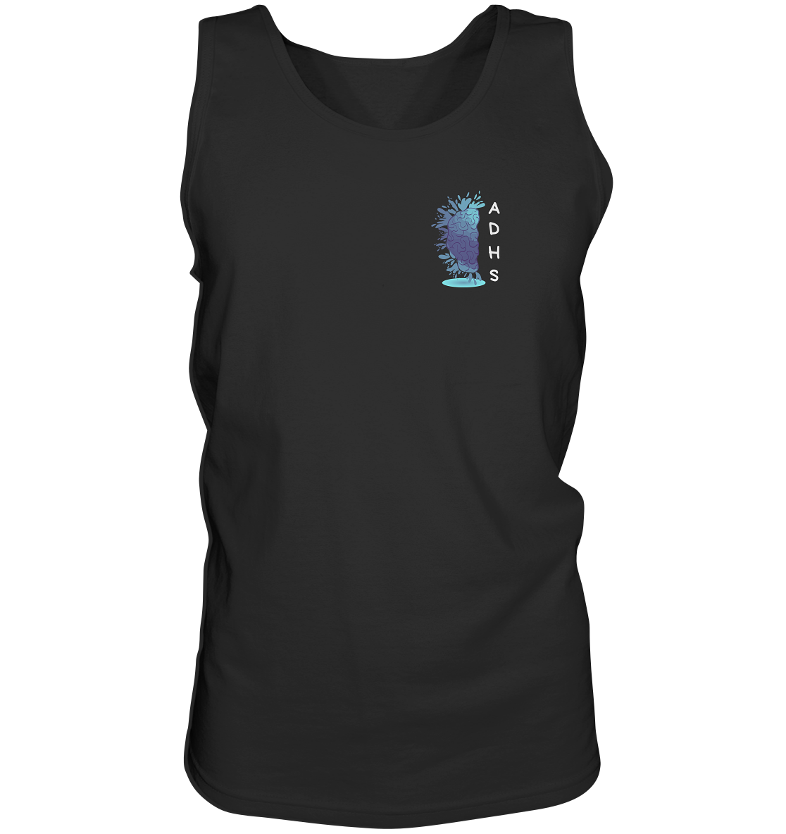 ADHS Ausdrucksvoll Direkt Hilfsbereit Selbstbewusst Backprint - Tank-Top