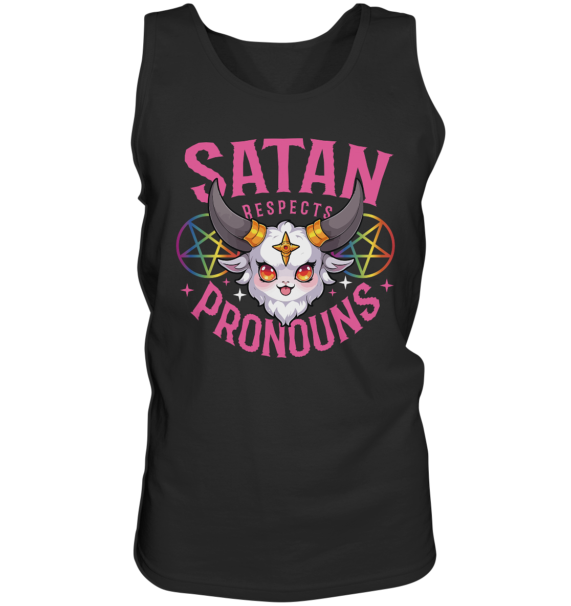 Satan Respects Pronouns - Tank-Top