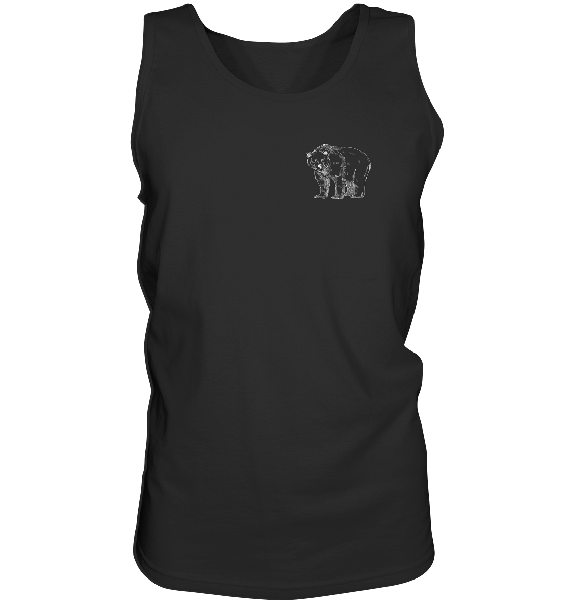 Team Bär Backprint (weiß) - Tank-Top