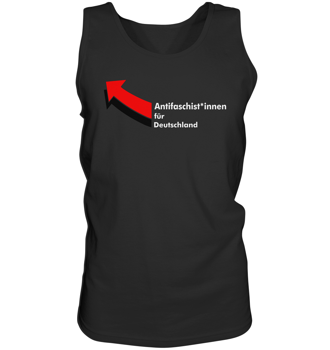 Antifaschist*innen für Deutschland (weiße Schrift) - Tank-Top