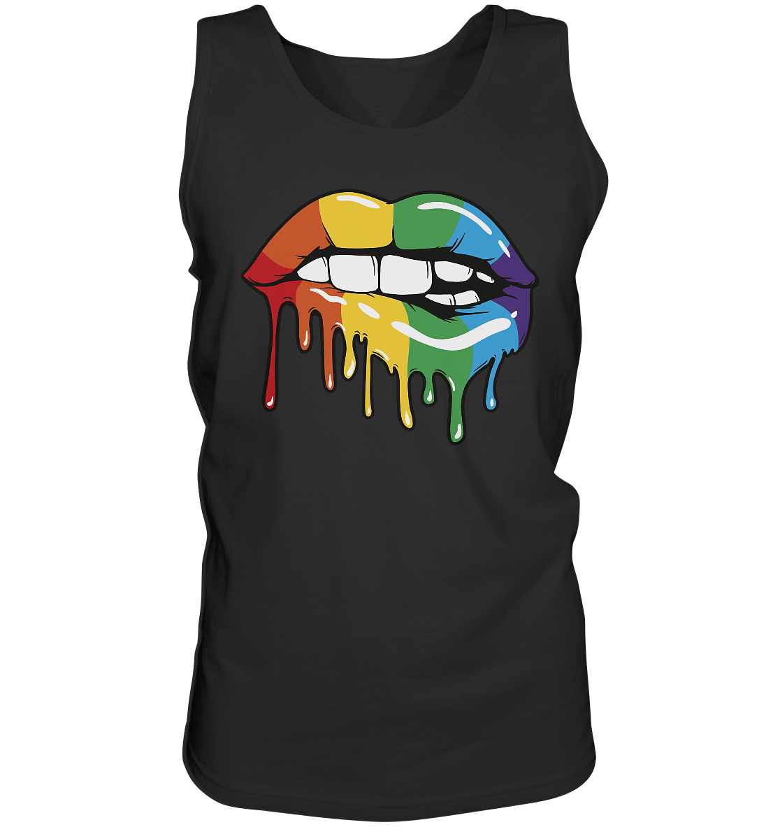 Regenbogen Lippen - Tank-Top