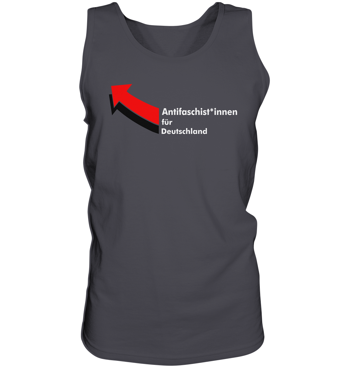 Antifaschist*innen für Deutschland (weiße Schrift) - Tank-Top