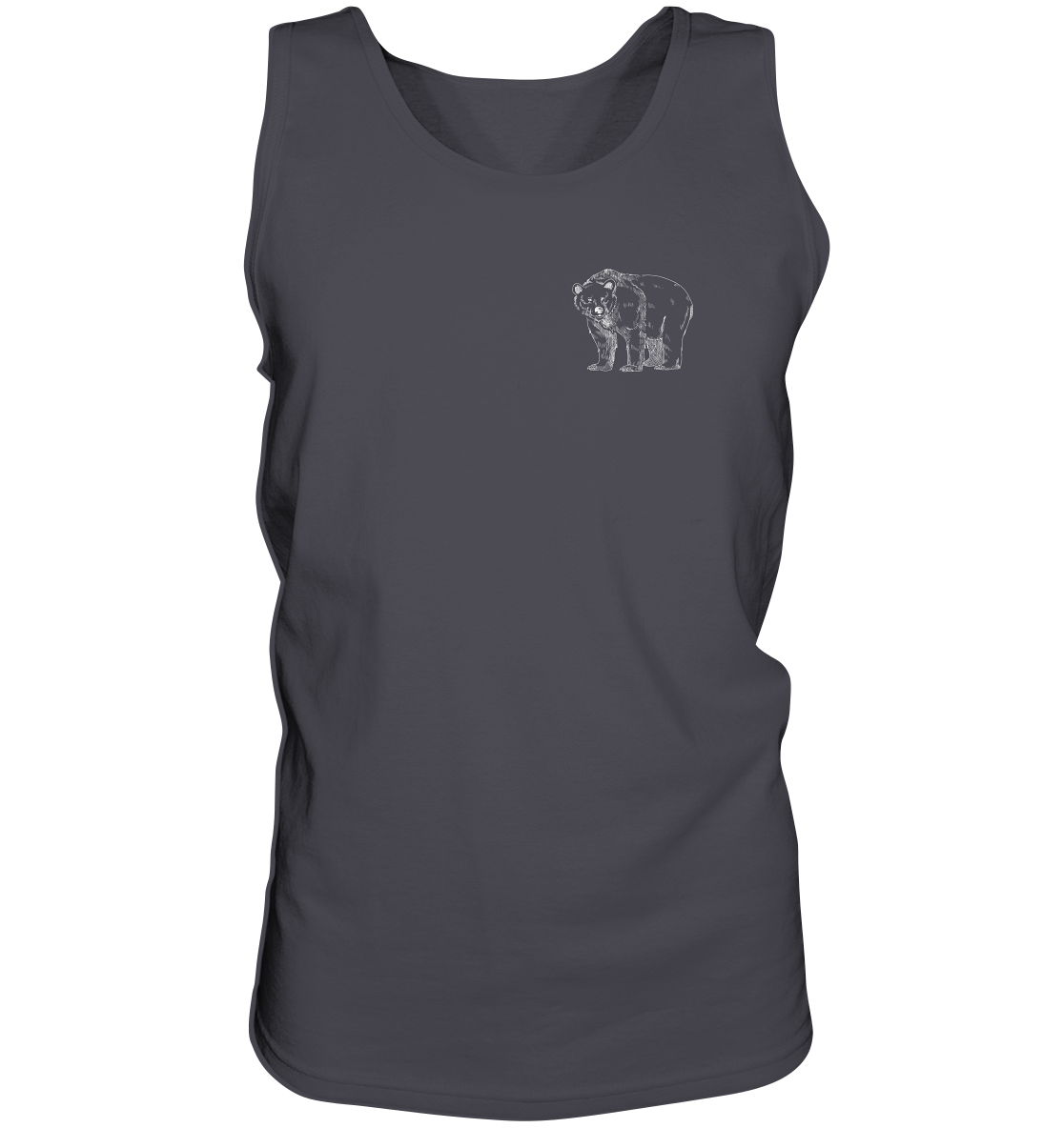 Team Bär Backprint (weiß) - Tank-Top
