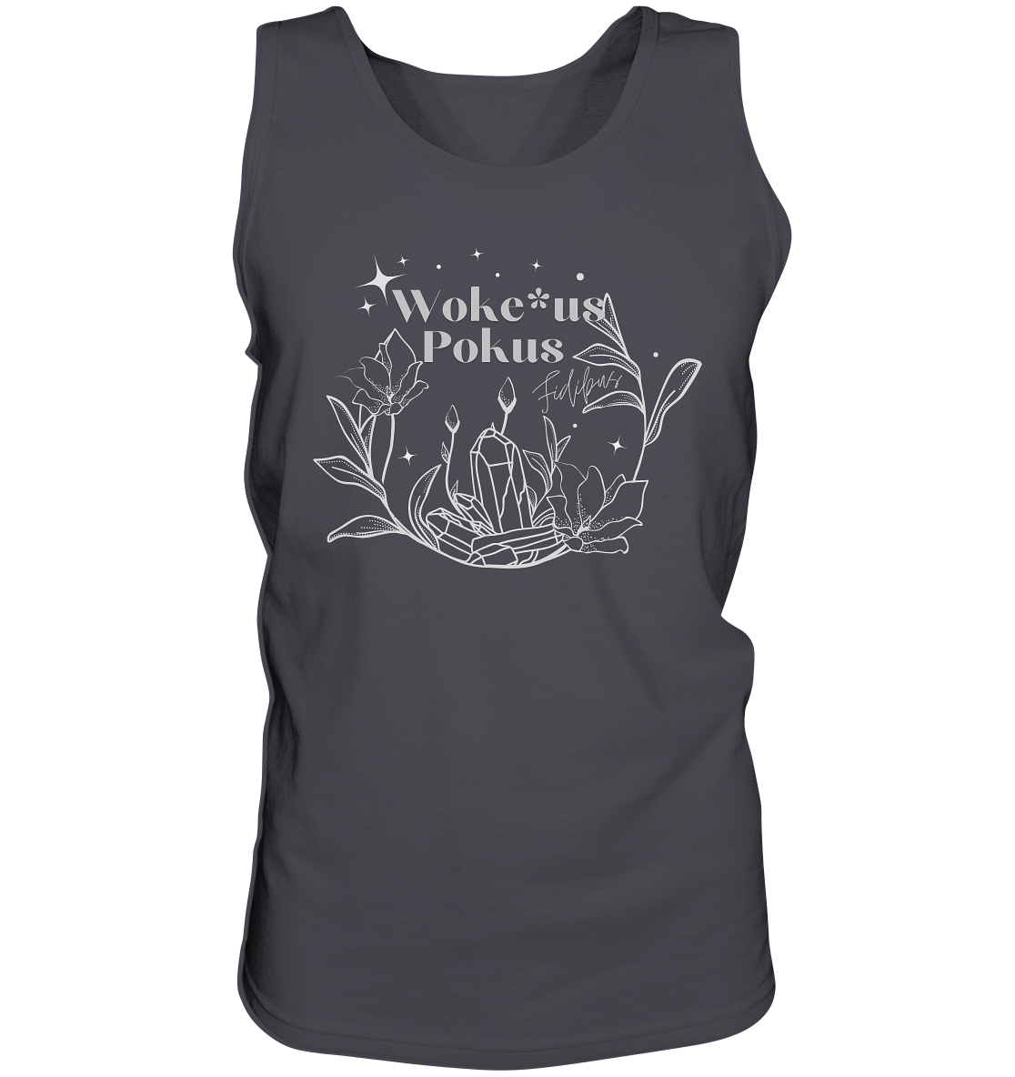 Woke*us Pokus (weiße Schrift) - Tank-Top