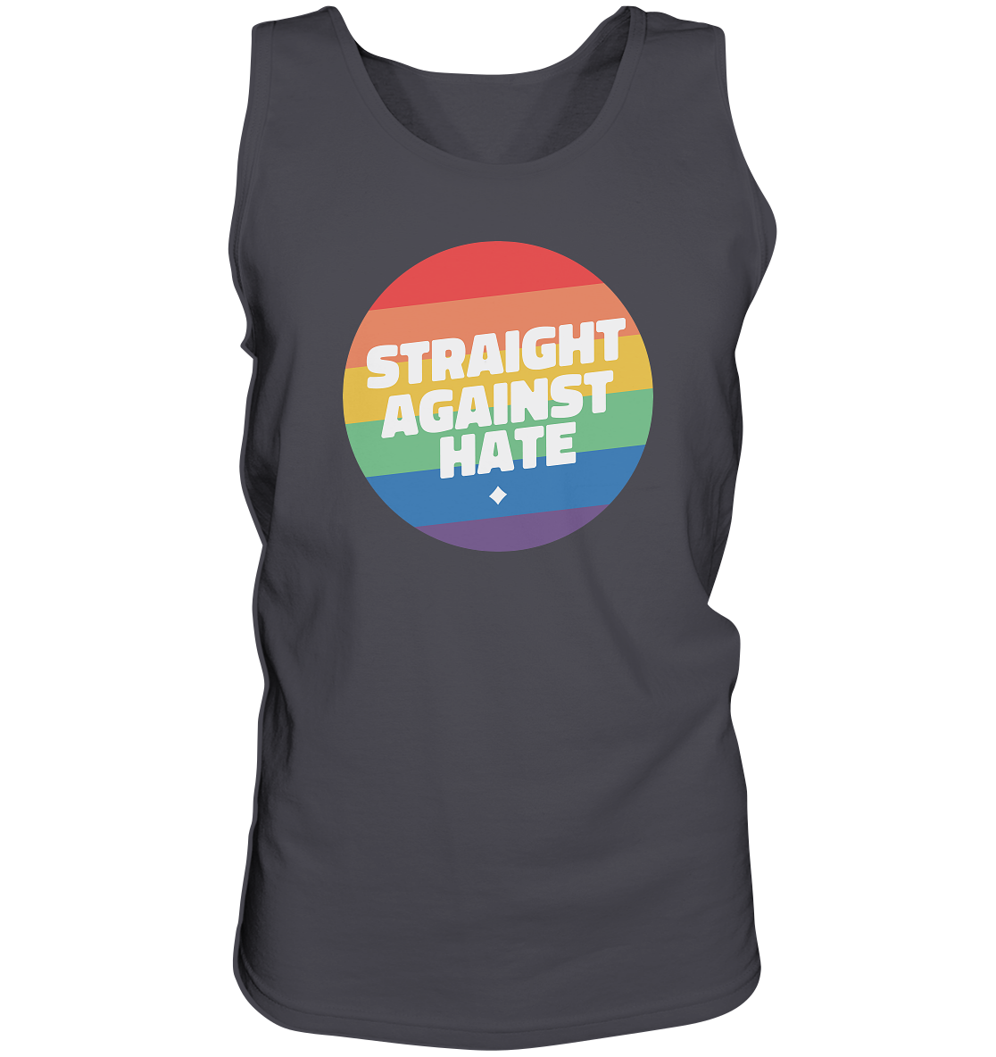 Straight Against Hate Badge - Tank-Top