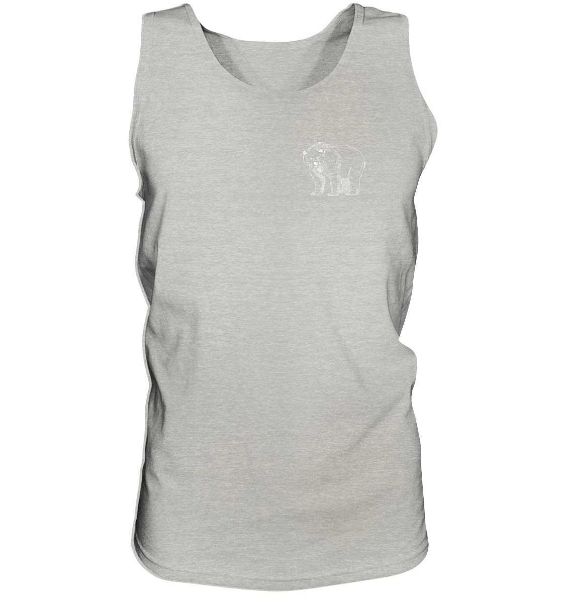 Team Bär Backprint (weiß) - Tank-Top
