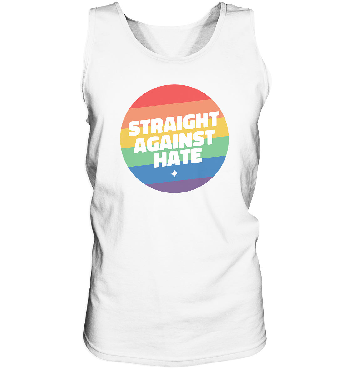 Straight Against Hate Badge - Tank-Top
