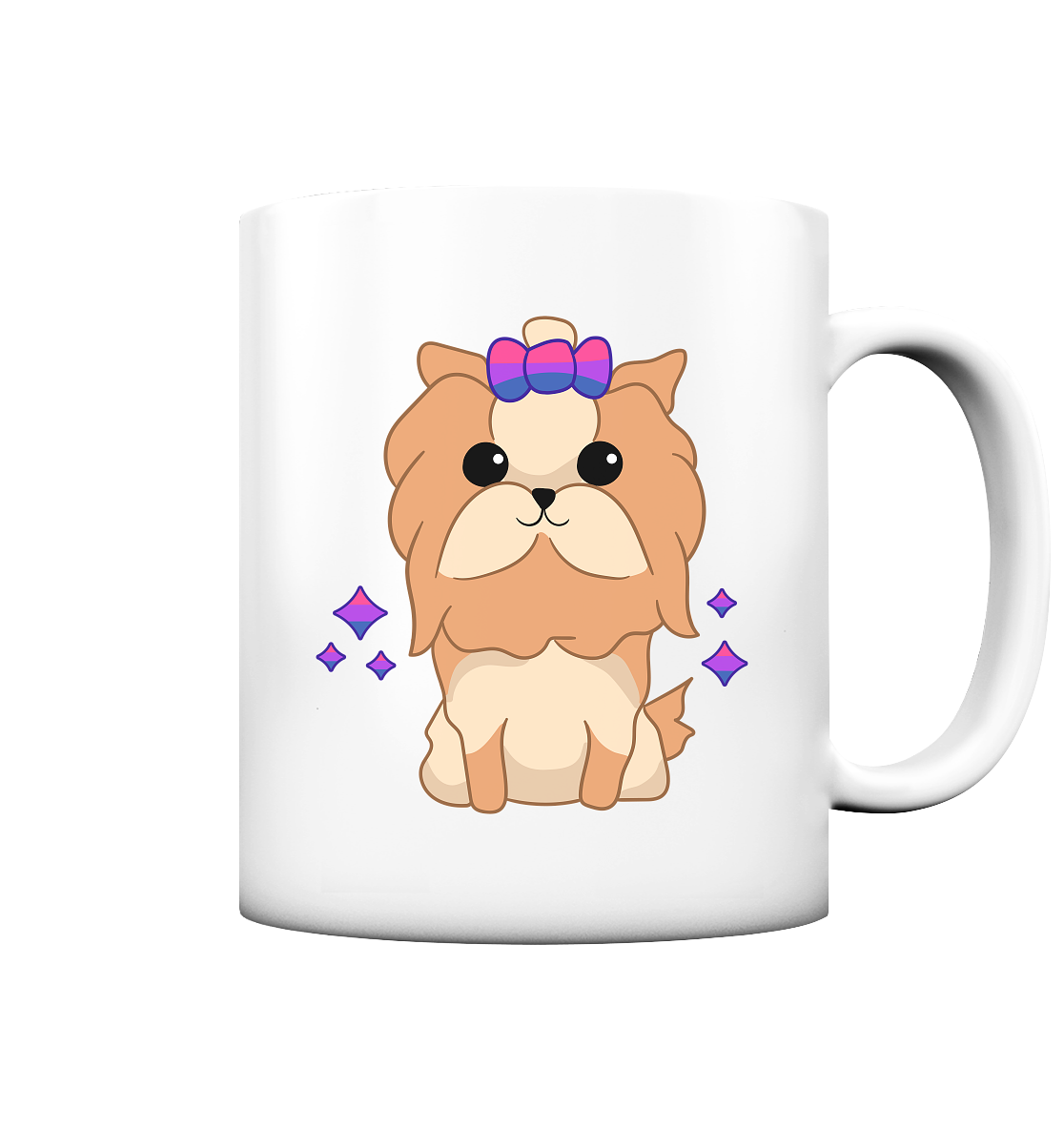 Cute Bisexual Dog - Tasse matt