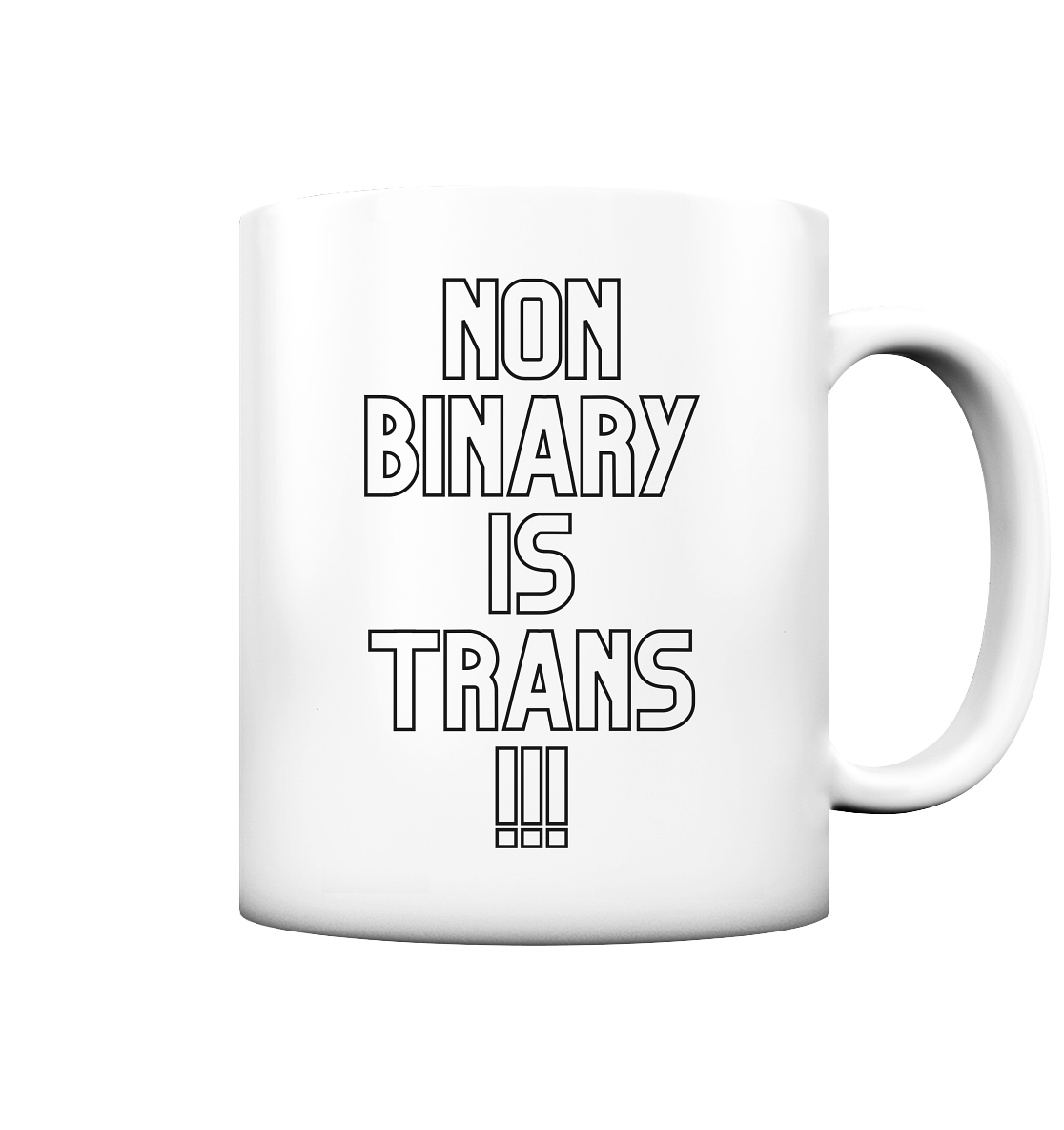 Nonbinary is Trans "Statement Edition" - Tasse matt