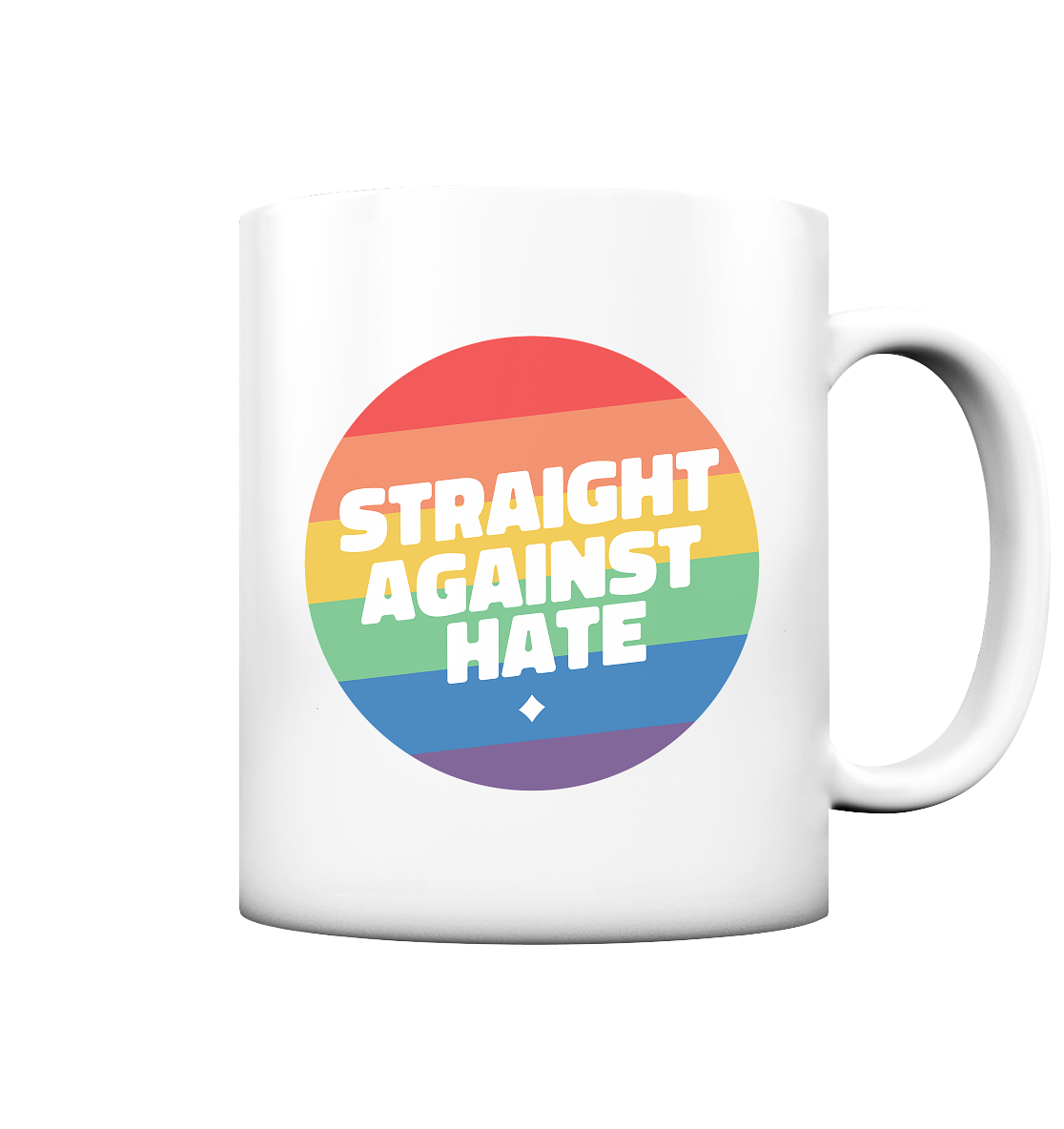 Straight Against Hate Badge - Tasse matt