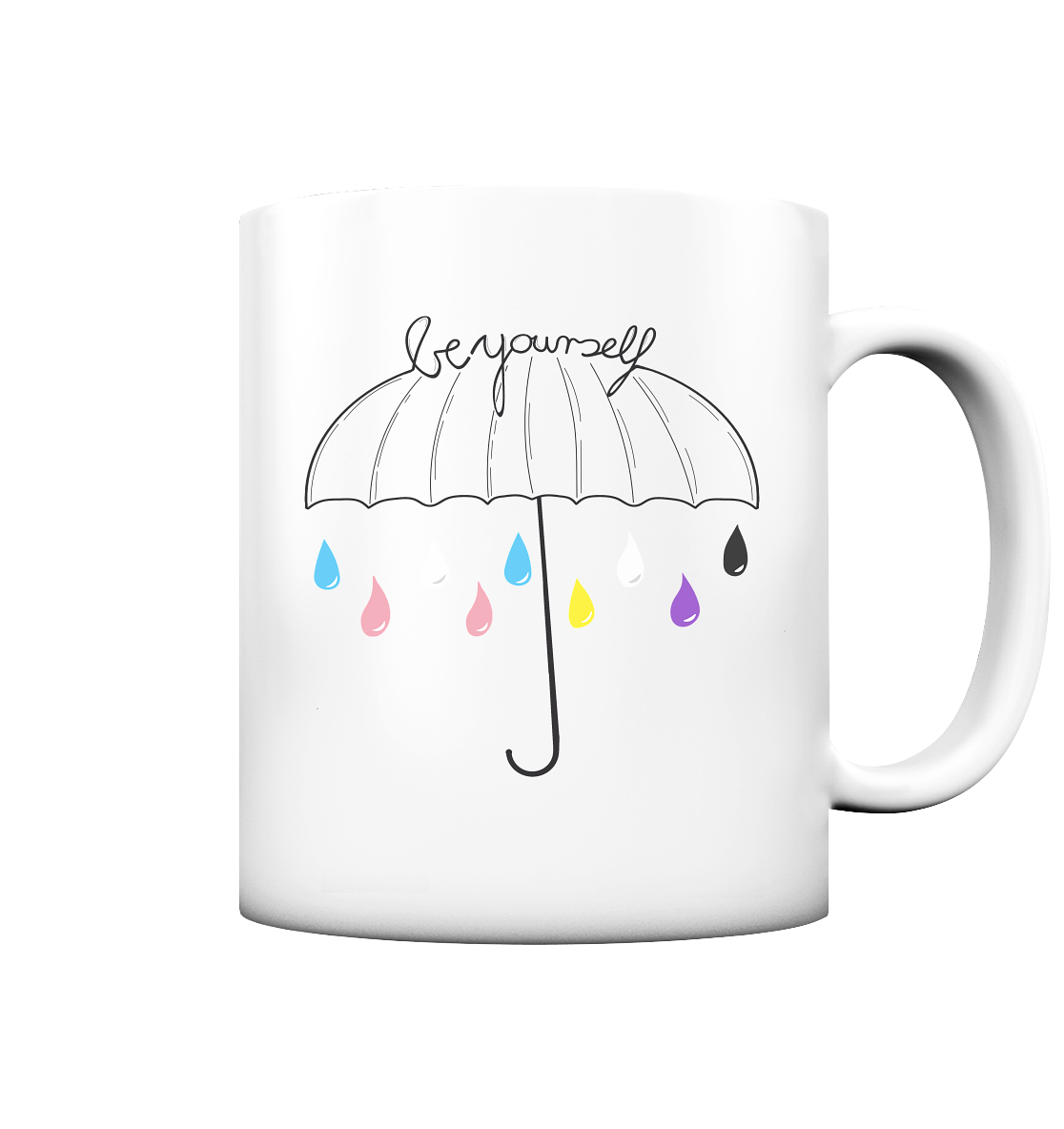 Trans Umbrella Backprint - Tasse matt