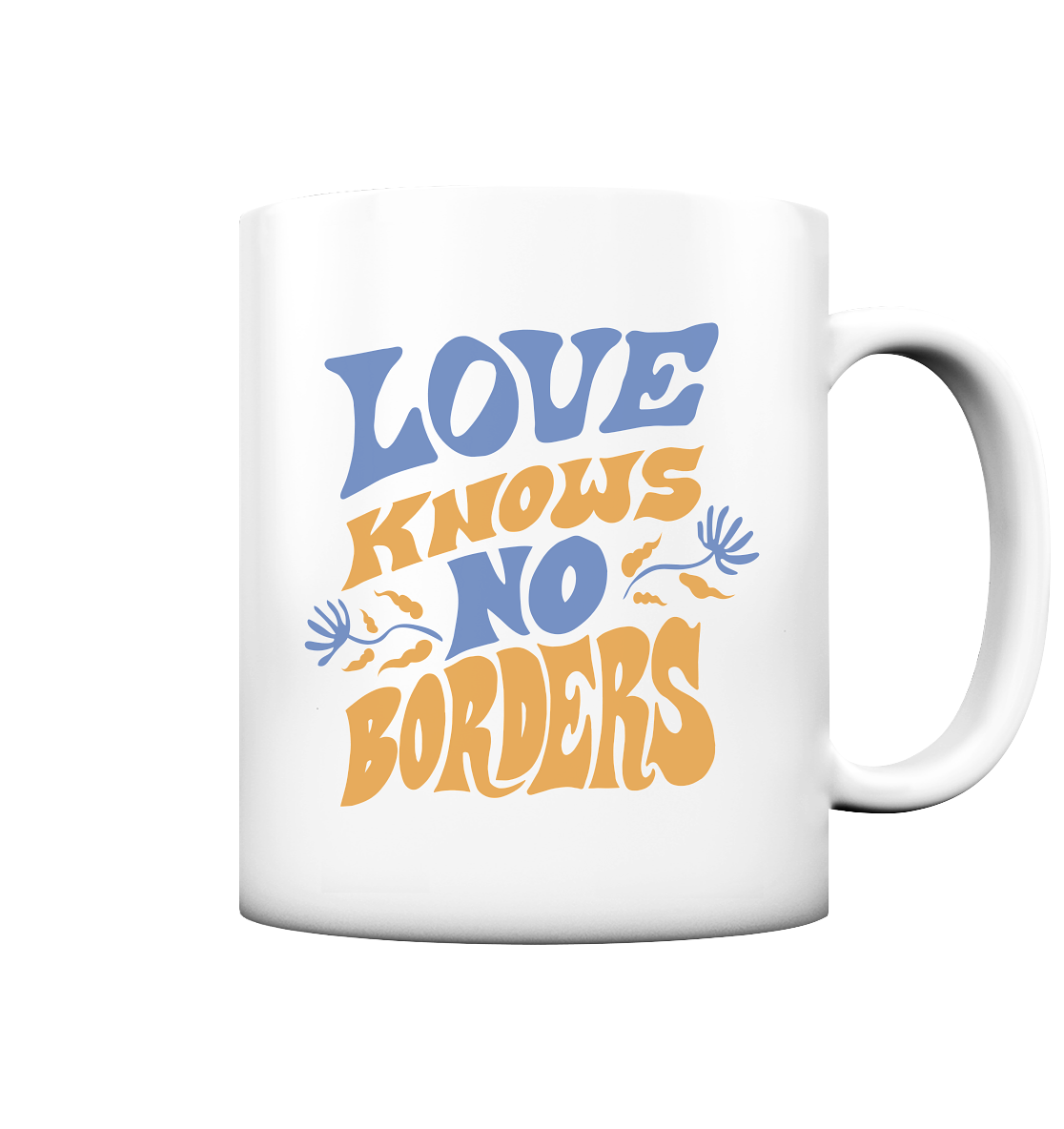 Love Knows No Borders - Tasse matt