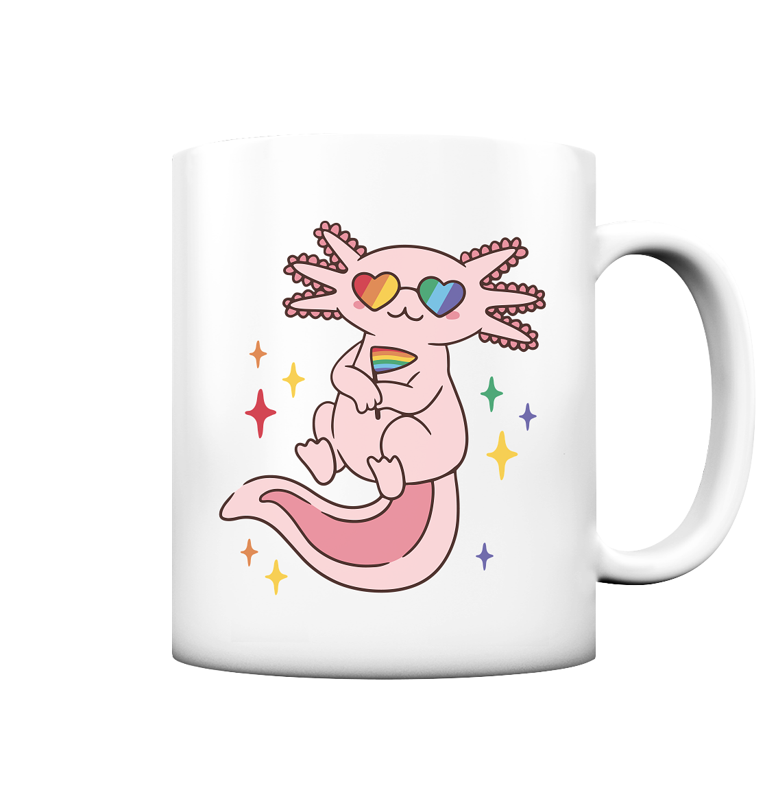 Big Pride Axolotl - Tasse matt