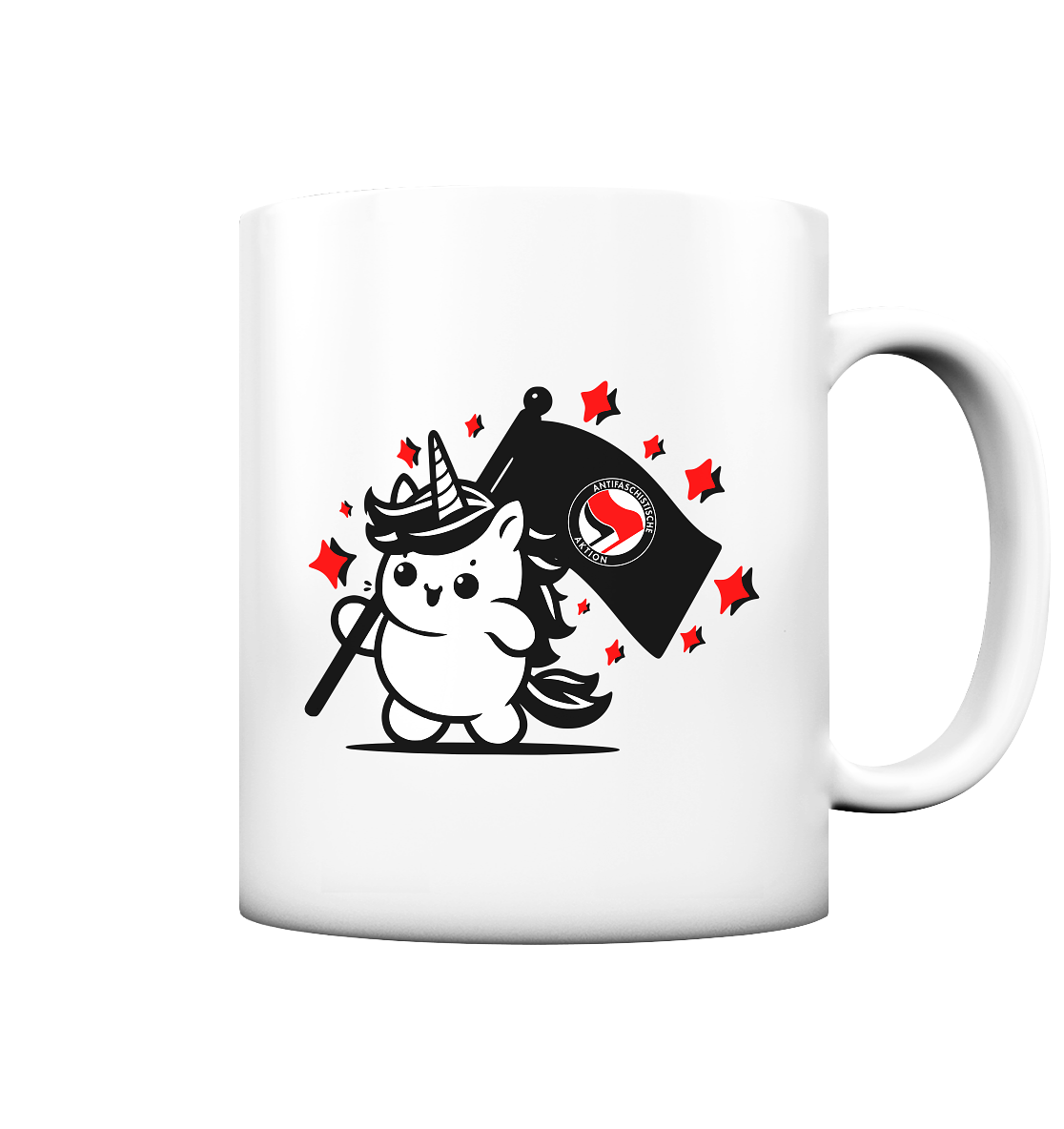 Einhorn Antifa - Tasse matt