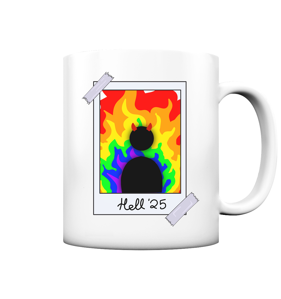 Queer in Hell '25 Backprint - Tasse matt