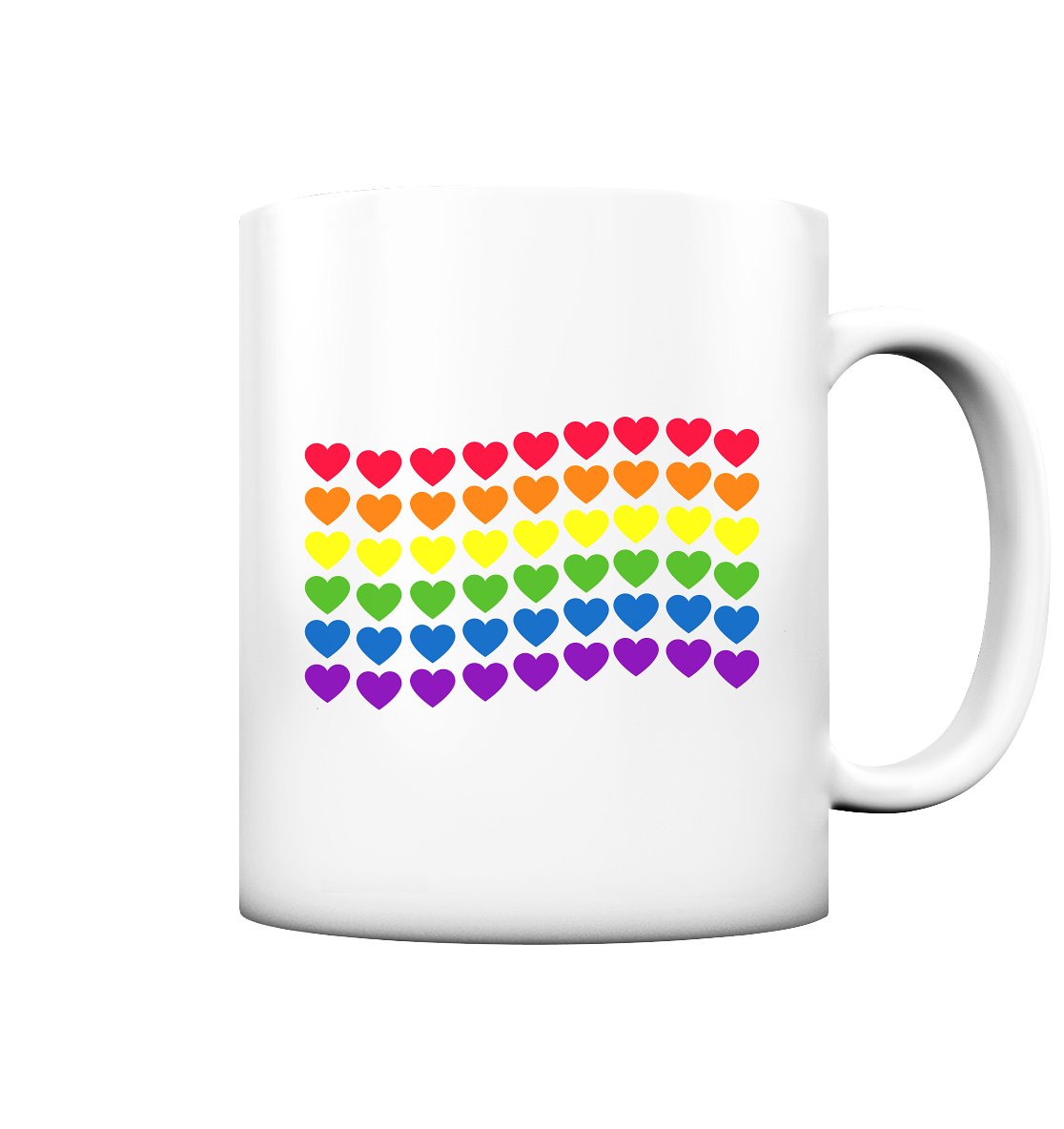 Herzenflagge - Tasse matt