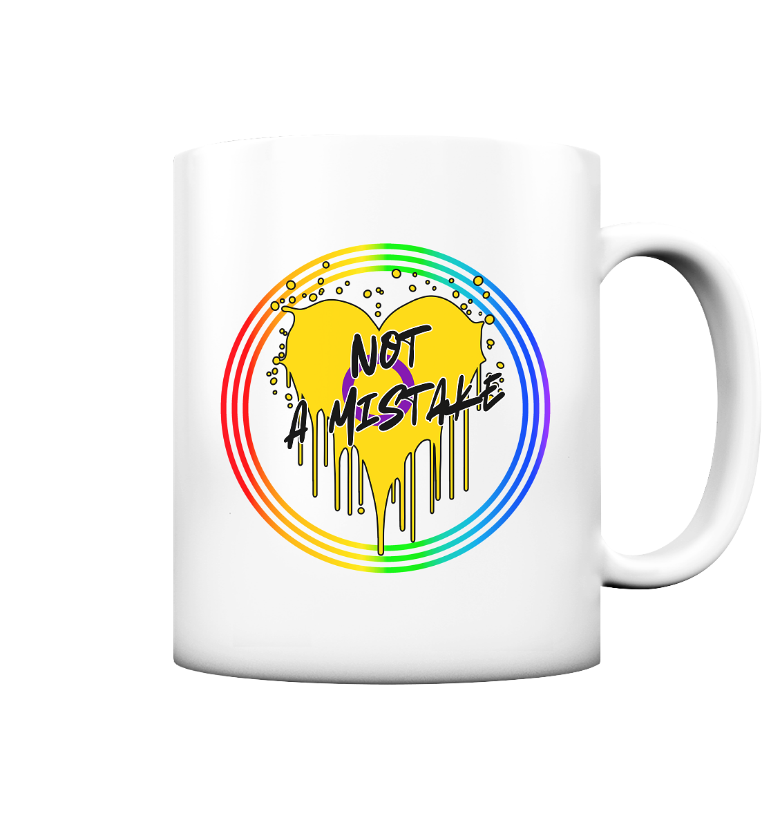 Inter Not a Mistake "Regenbogenkreis Edition" - Tasse matt