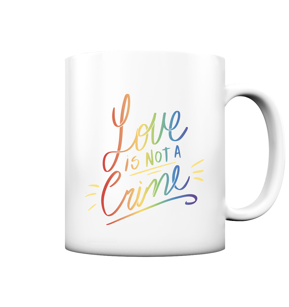 Love is Not a Crime "Calligraphy Edition" - Tasse matt
