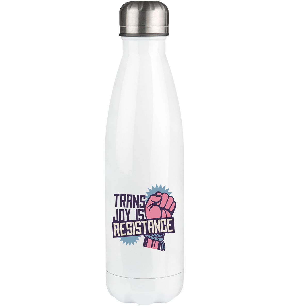 Trans Joy Is Resistance "Raised Fist Edition" - Thermoflasche 500ml