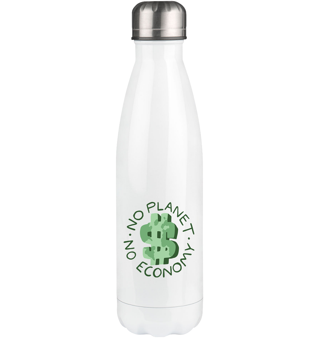 No Planet No Economy - Thermoflasche 500ml