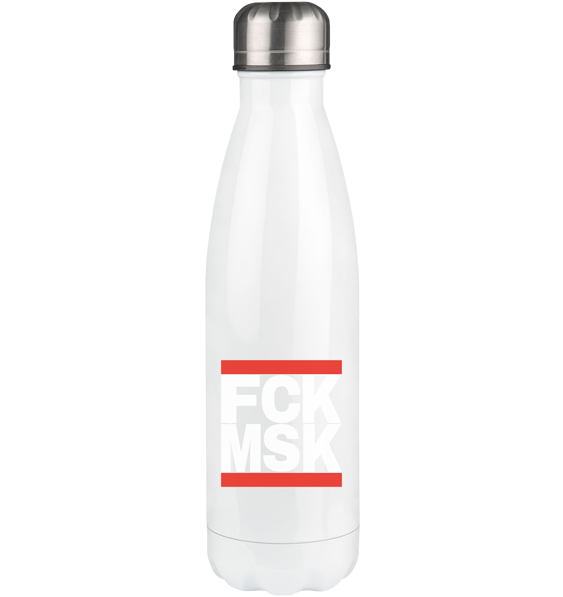 FCK MSK (weiße Schrift) - Thermoflasche 500ml