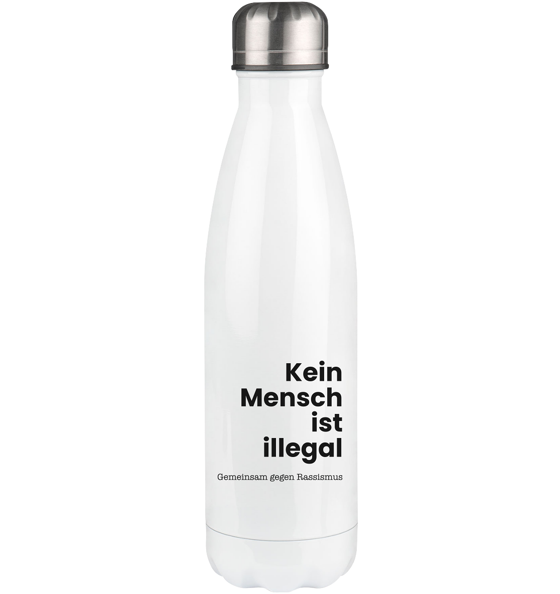 Kein Mensch ist illegal "Gemeinsam gegen Rassismus Edition" - Thermoflasche 500ml