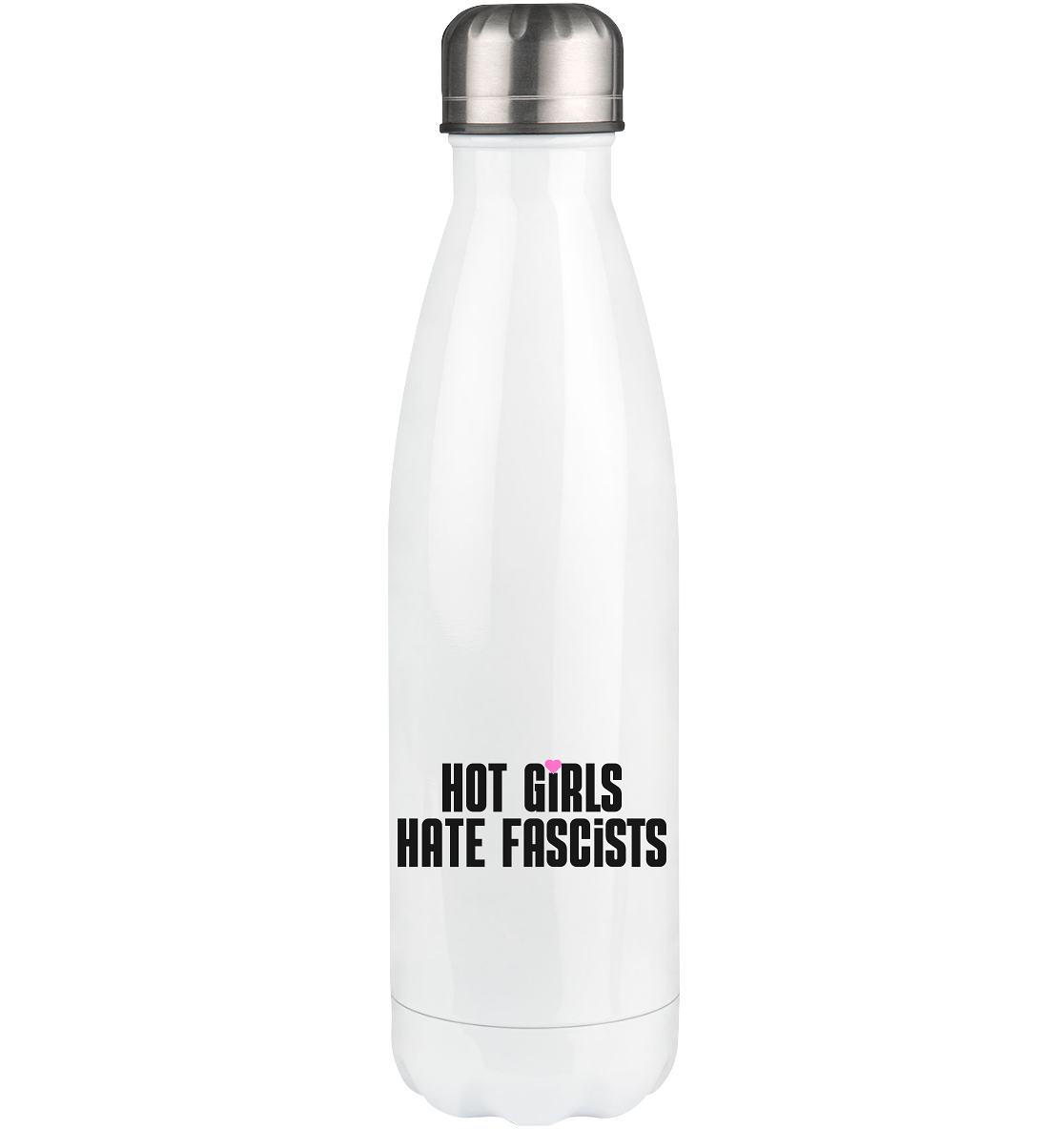 Hot Girls Hate Fascists (hell) - Thermoflasche 500ml