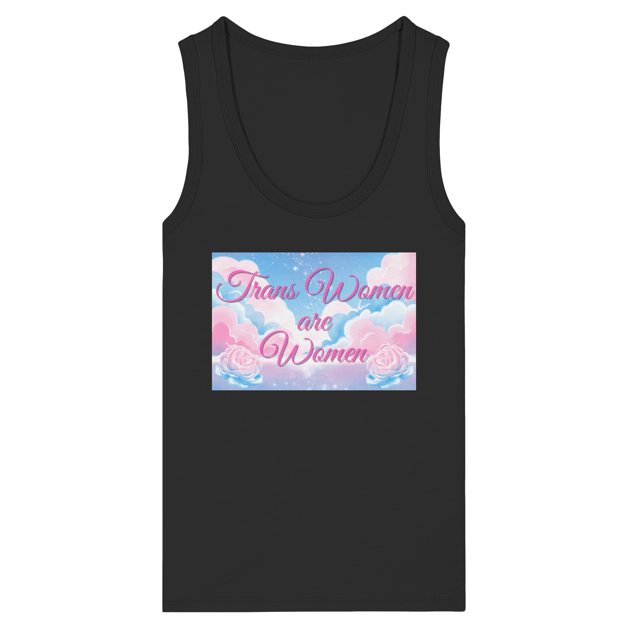 Trans Women are Women "Rosenhimmel Edition" - Womens Organic Fitted Tank Top