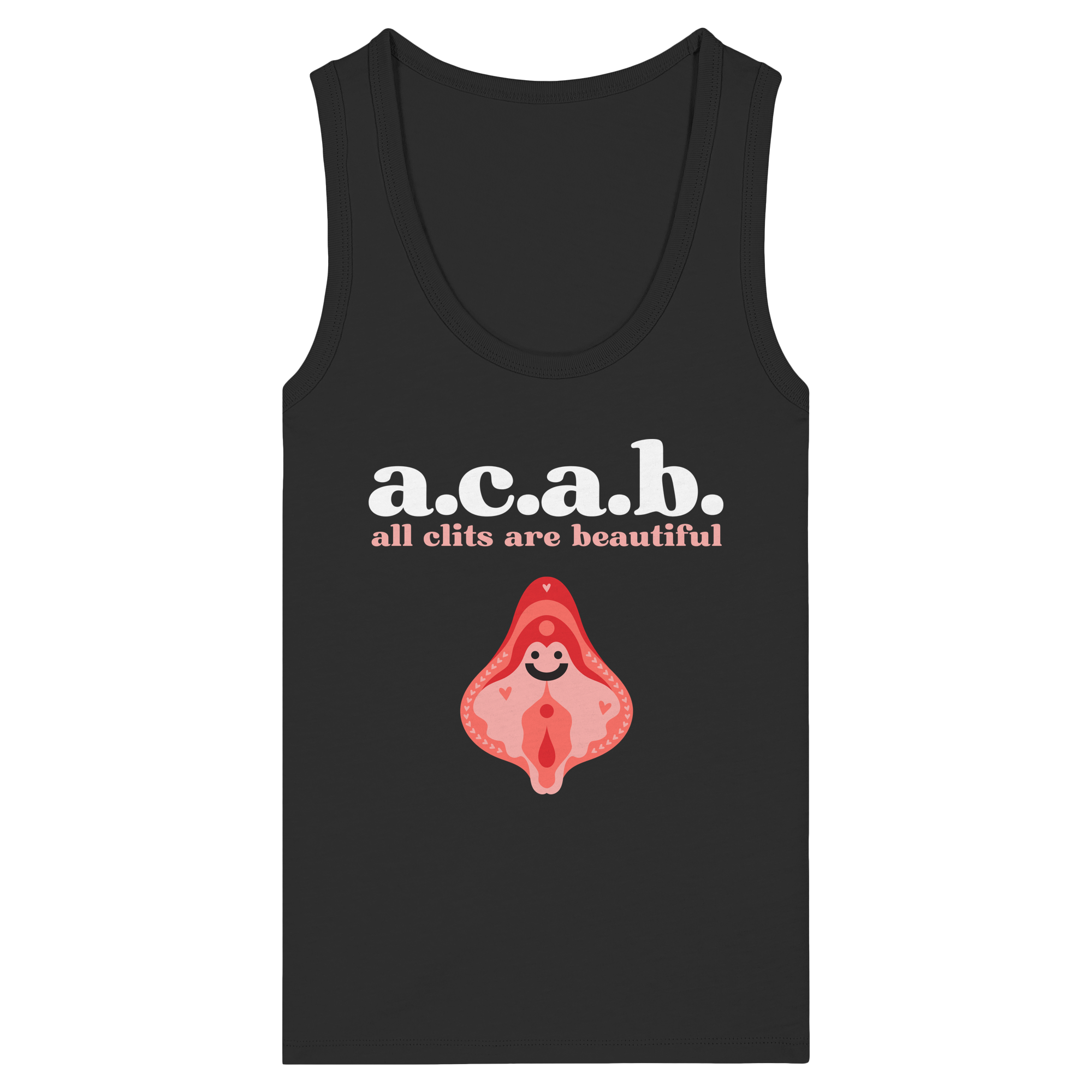 A.C.A.B. All Clits are Beautiful - Womens Organic Fitted Tank Top