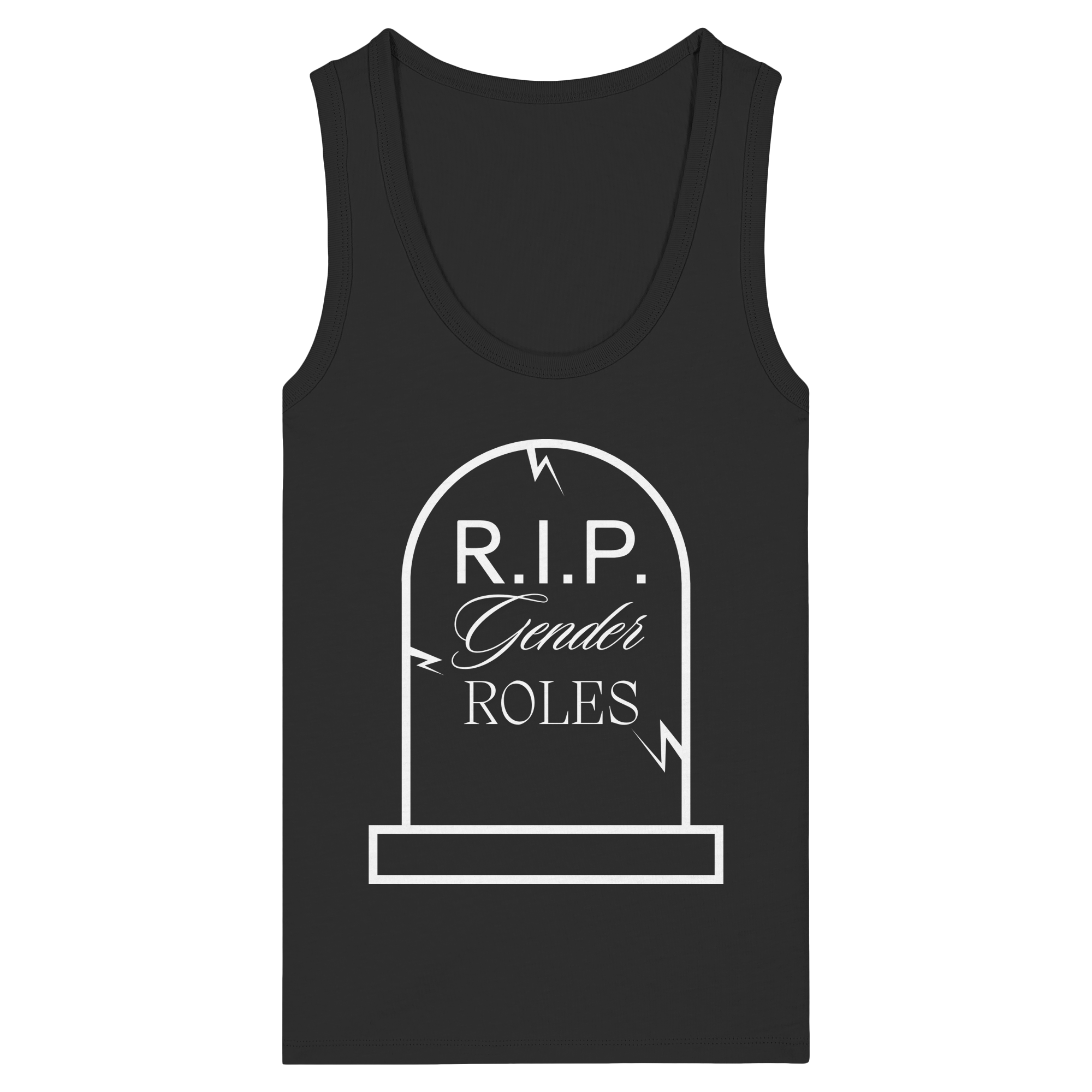 RIP Gender Roles - Womens Organic Fitted Tank Top