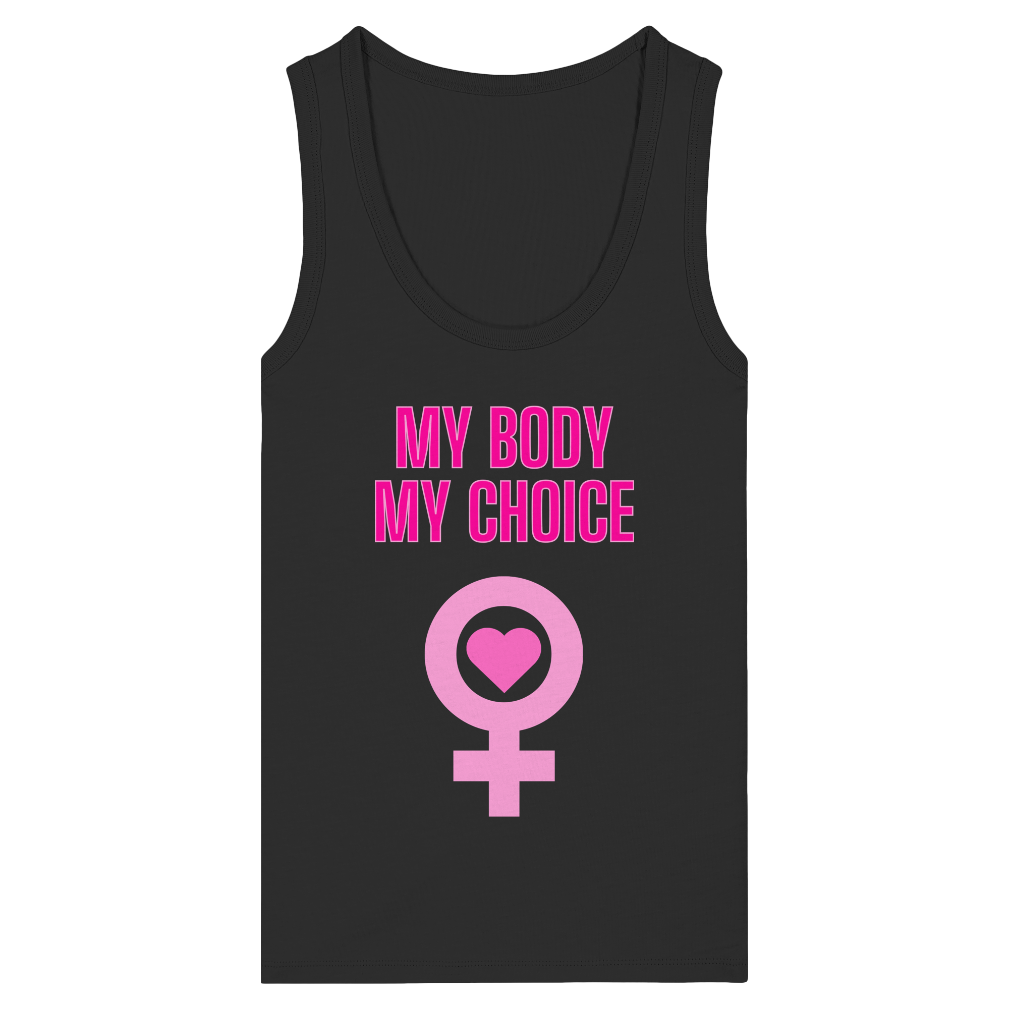 My Body My Choice "Pink Power Edition" - Womens Organic Fitted Tank Top
