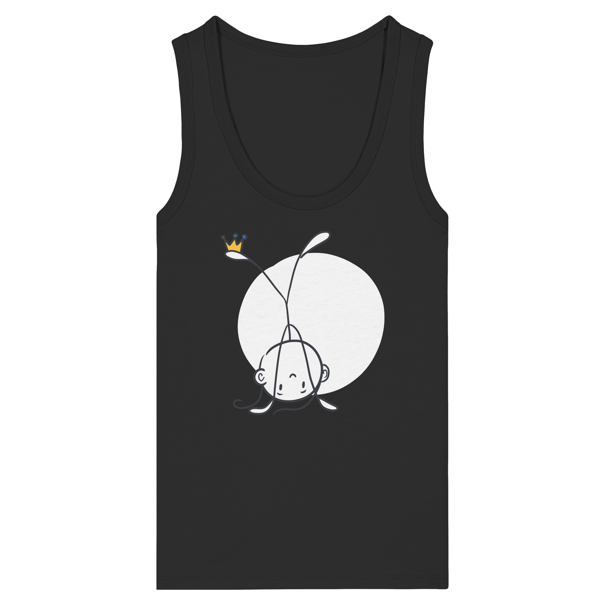 Seelenmännchen "Handstand Edition" Frontprint (dunkel) - Womens Organic Fitted Tank Top
