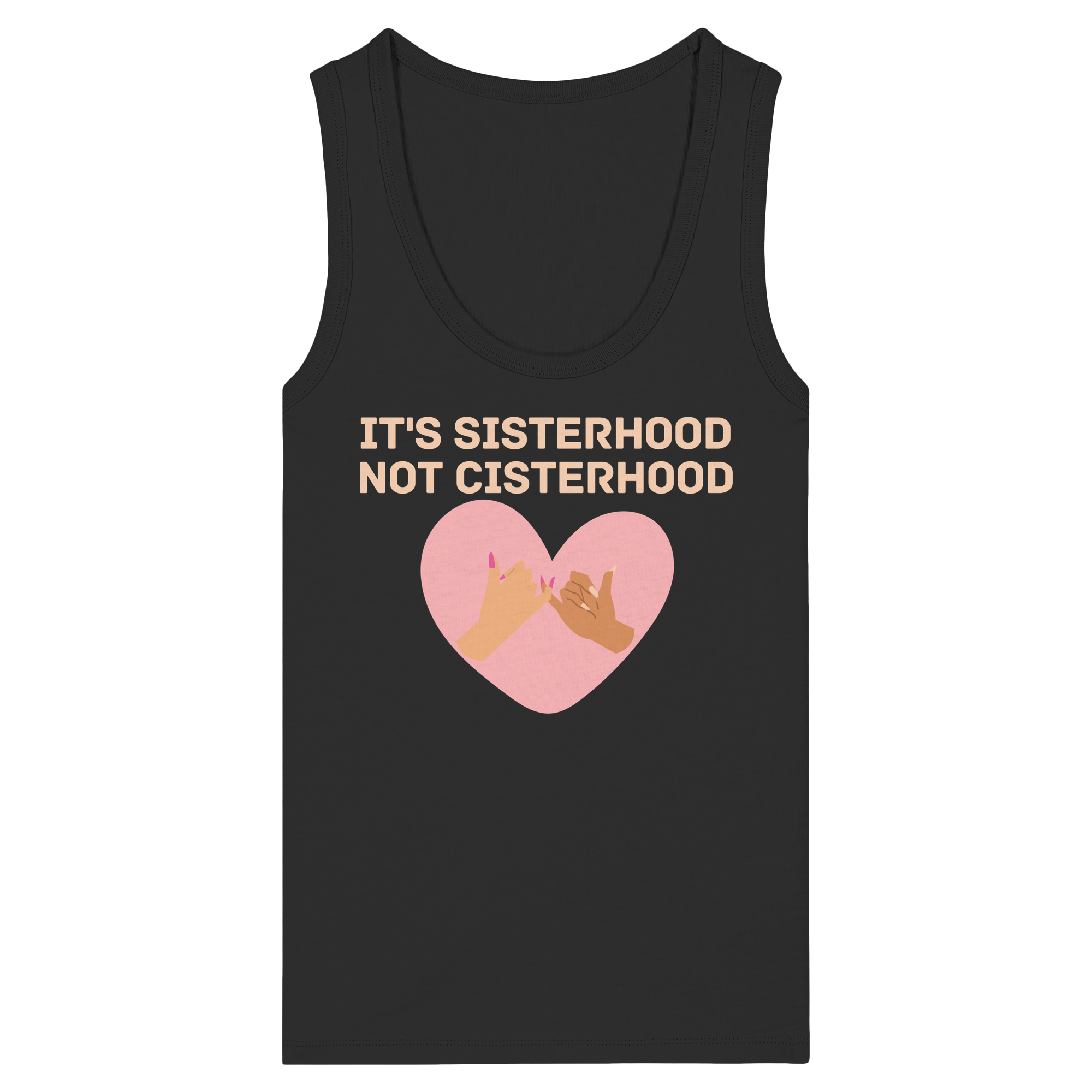 It's Sisterhood Not Cisterhood - Womens Organic Fitted Tank Top