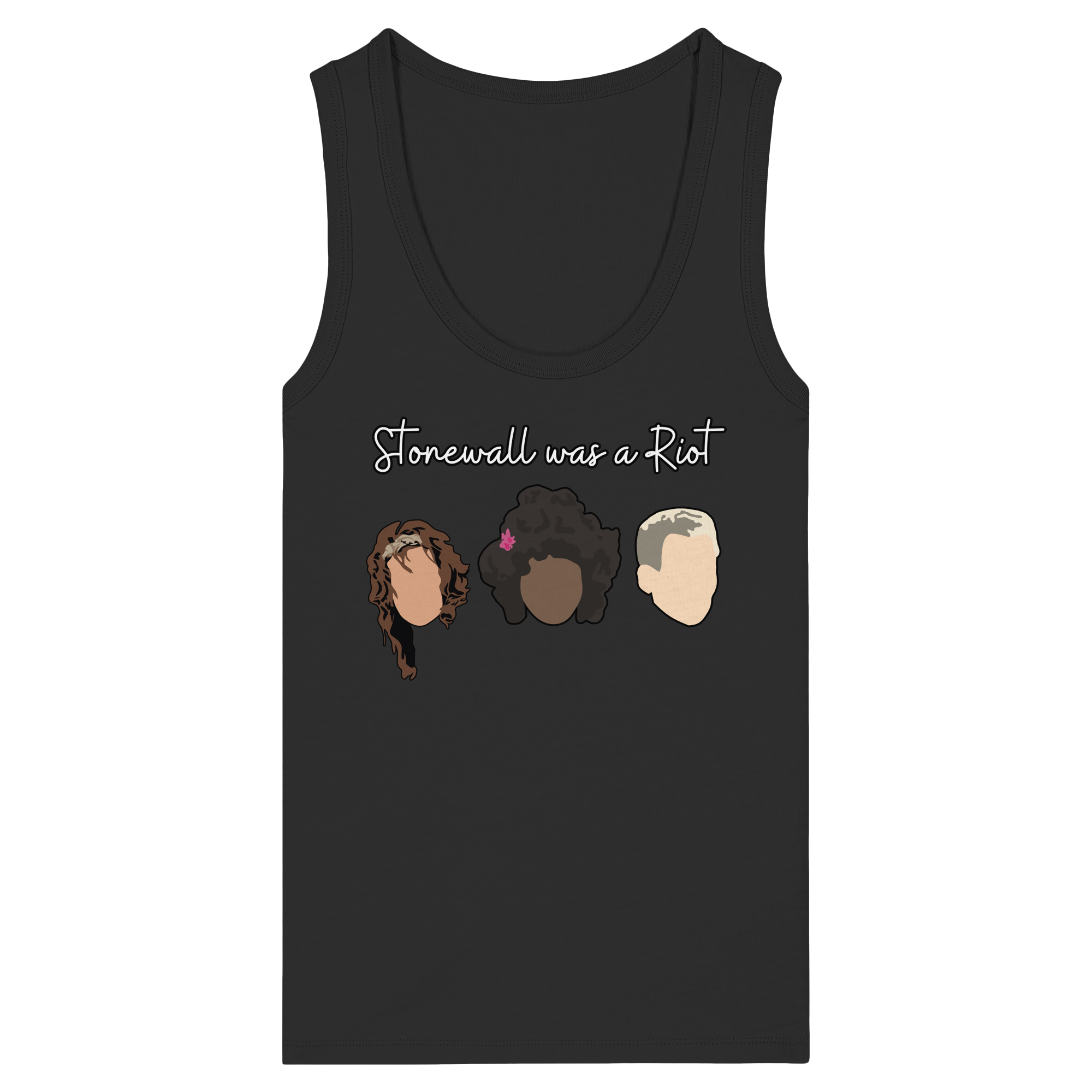 Stonewall was a Riot "Icons Edition" (dunkel) - Womens Organic Fitted Tank Top