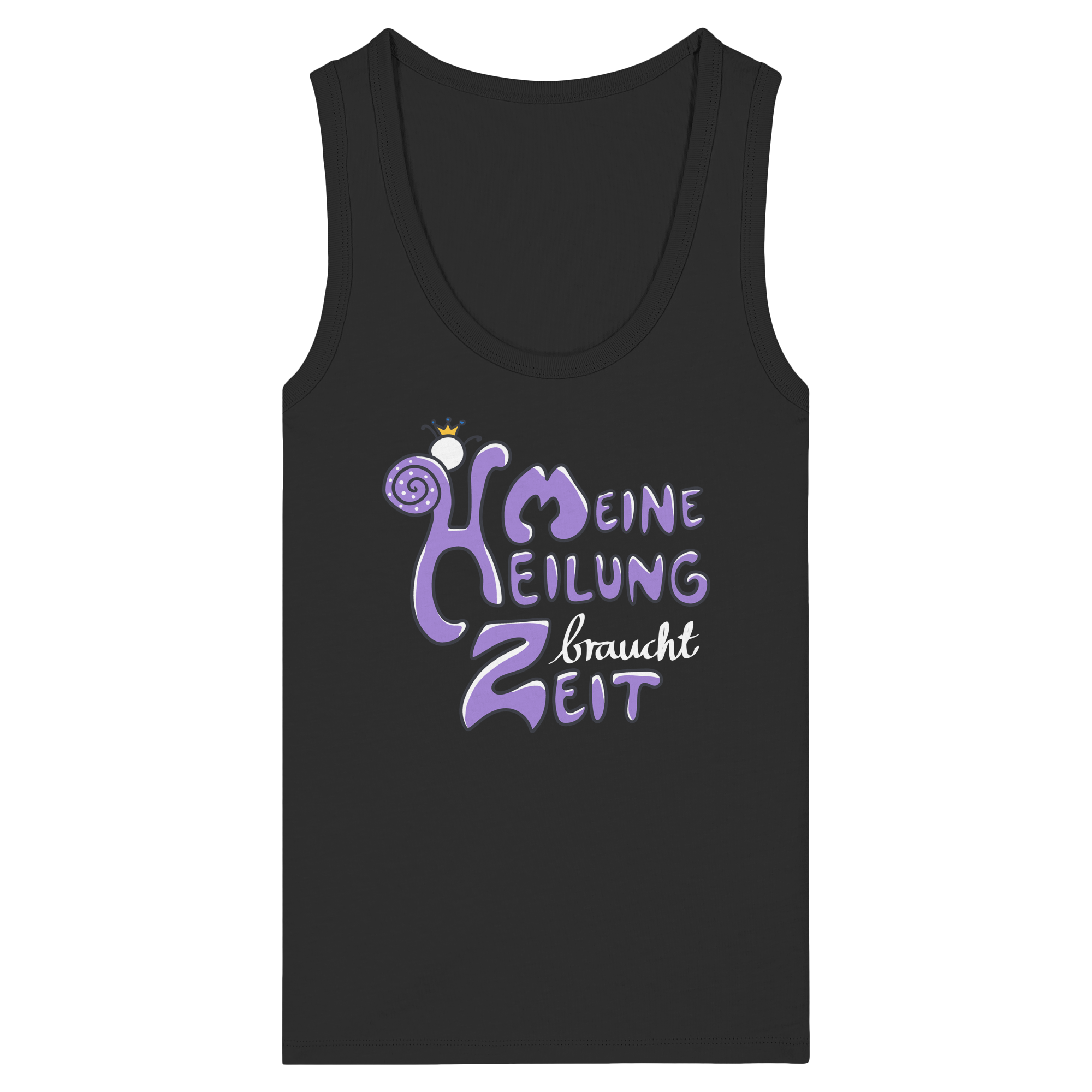 Meine Heilung braucht Zeit "Lila Edition" - Womens Organic Fitted Tank Top