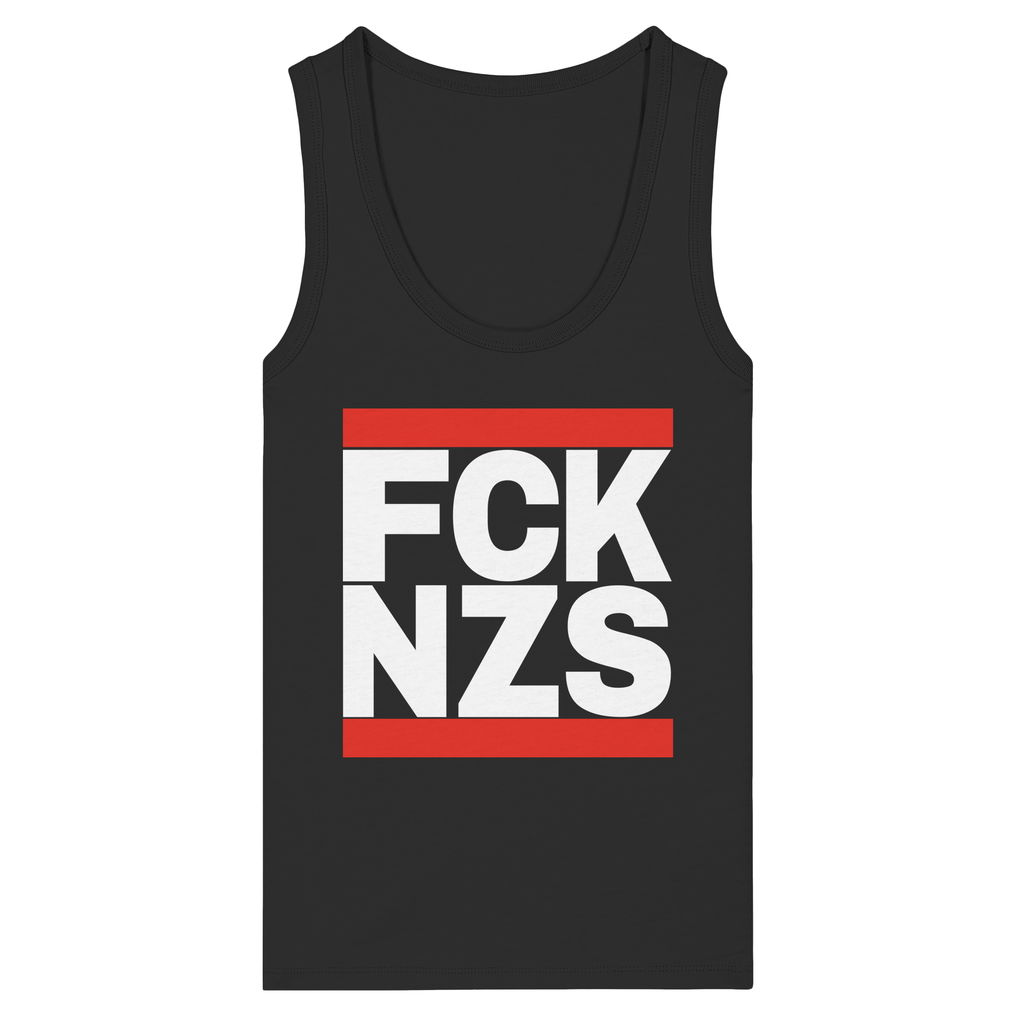 FCK NZS (weiße Schrift) - Womens Organic Fitted Tank Top