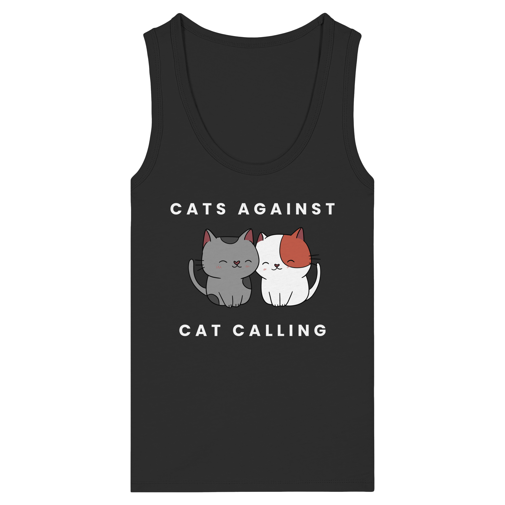Cats Against Catcalling "Cuddle Edition" - Womens Organic Fitted Tank Top