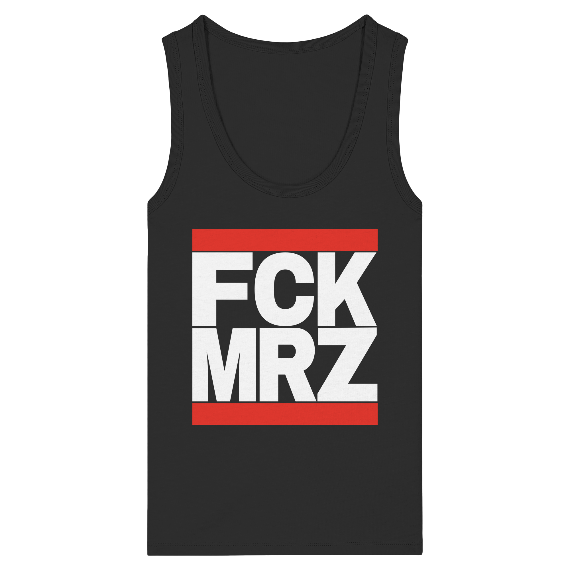 FCK MRZ (weiße Schrift) - Womens Organic Fitted Tank Top