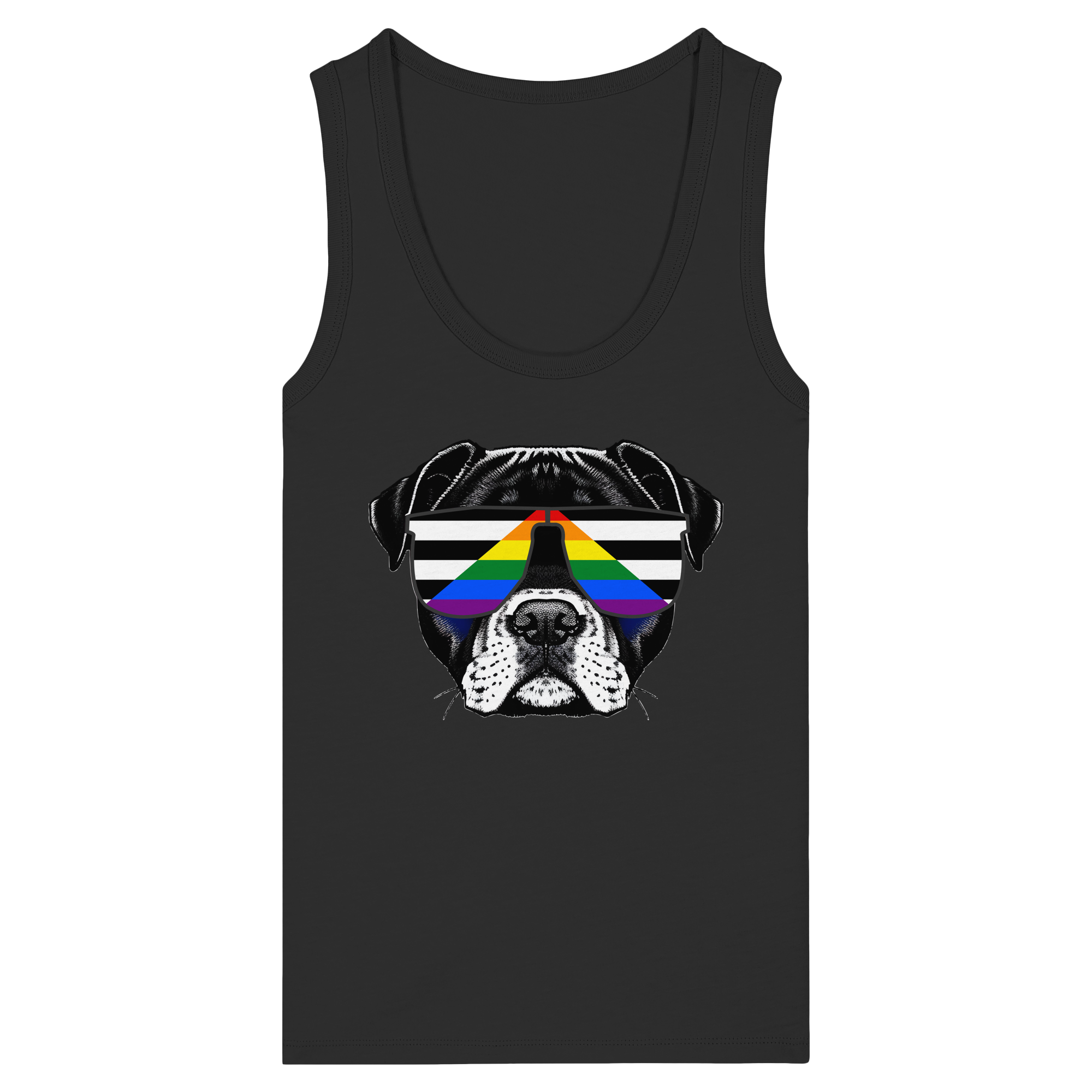 Straight Ally Doggo - Womens Organic Fitted Tank Top