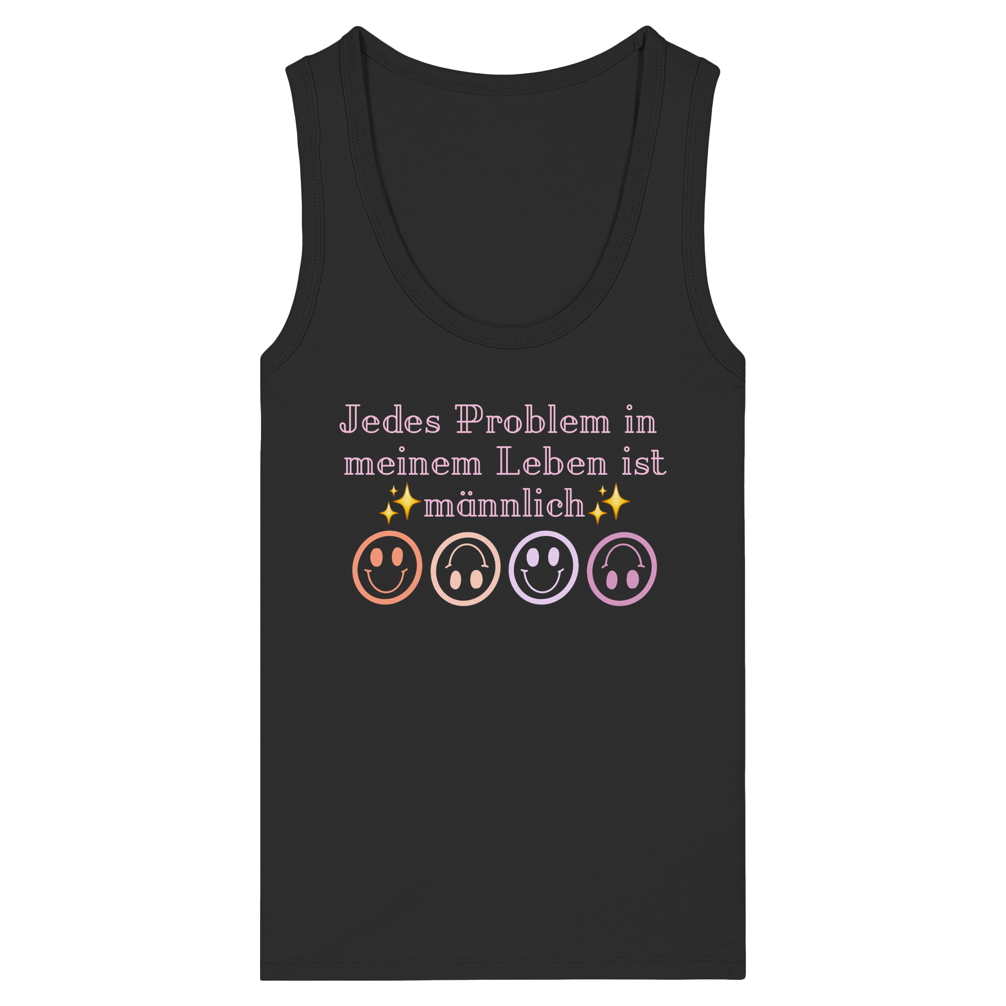 Jedes Problem in meinem Leben ist männlich - Womens Organic Fitted Tank Top