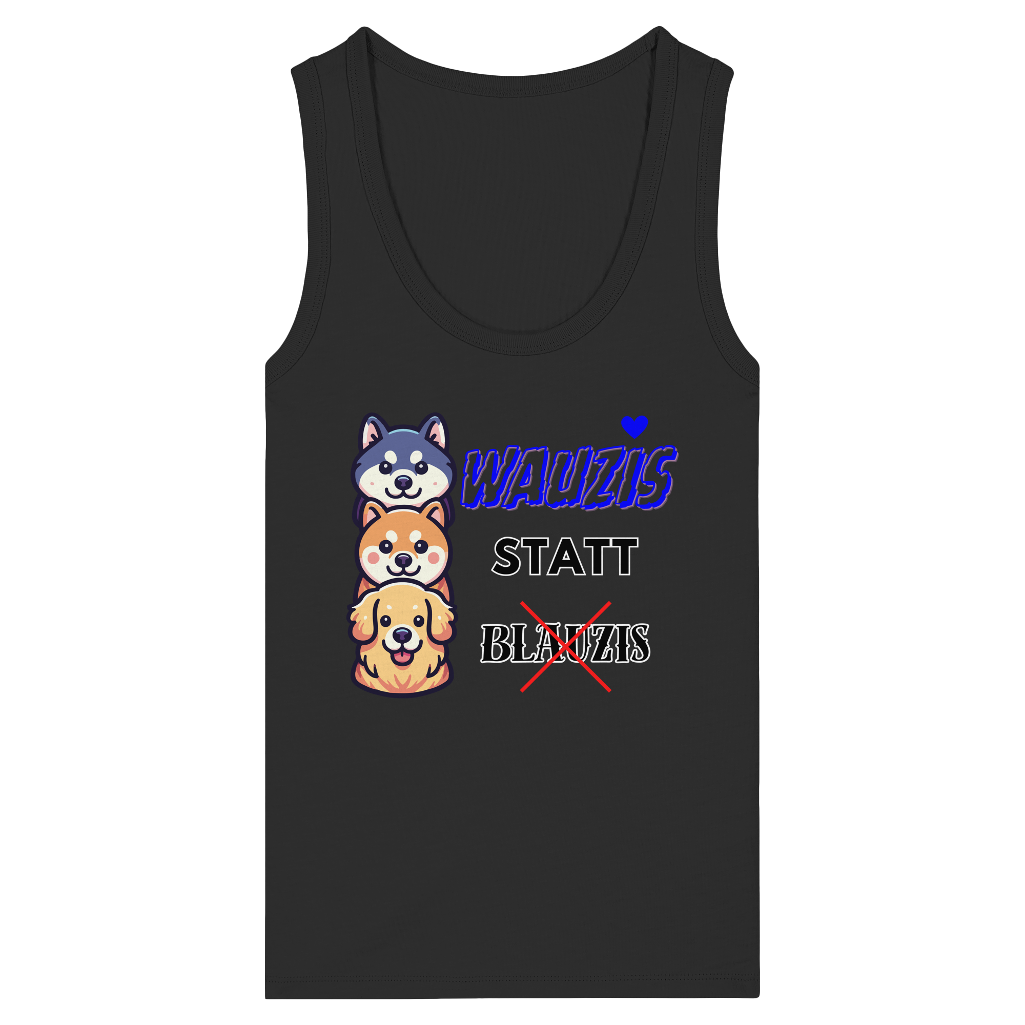 Wauzis statt Blauzis - Womens Organic Fitted Tank Top
