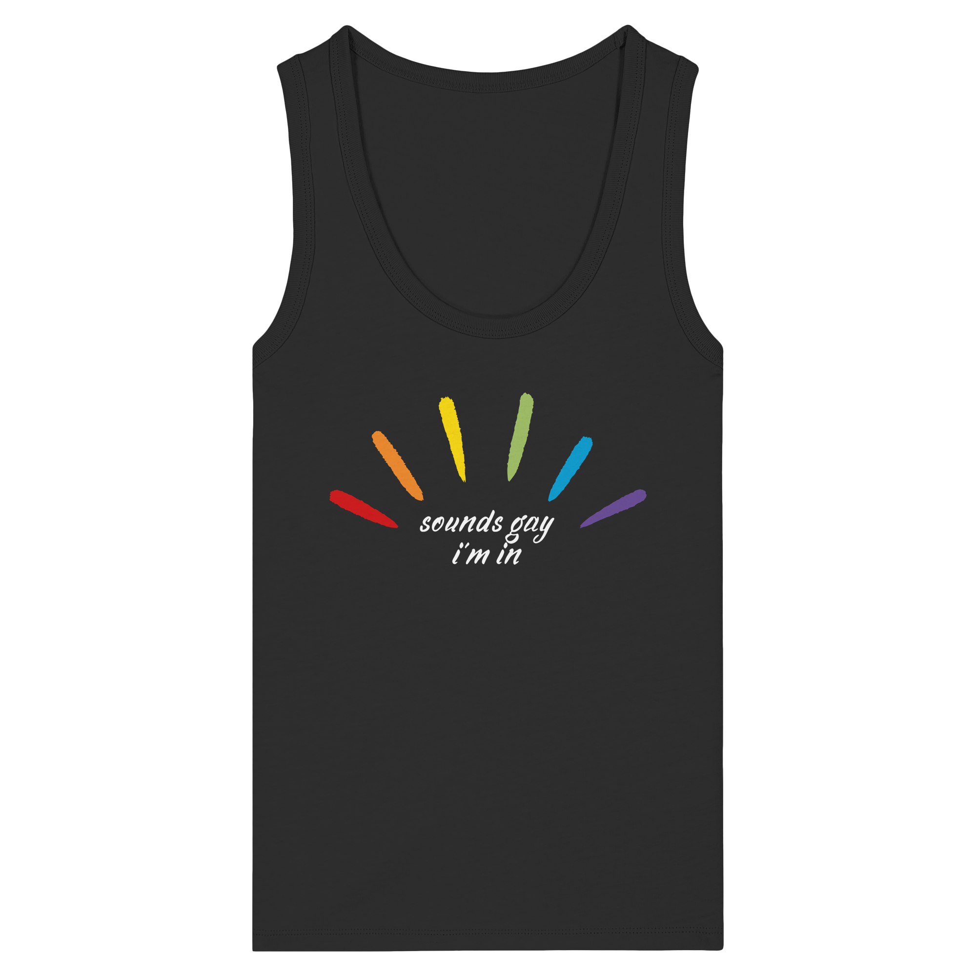 Sounds Gay I'm In - Womens Organic Fitted Tank Top
