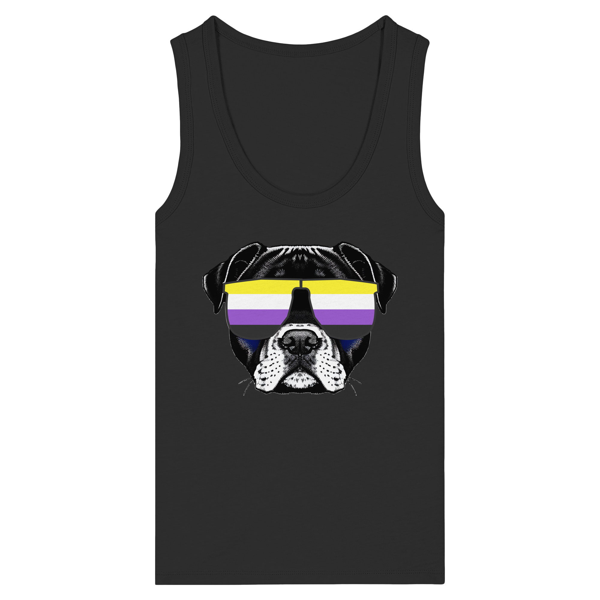 Nonbinary Doggo - Womens Organic Fitted Tank Top