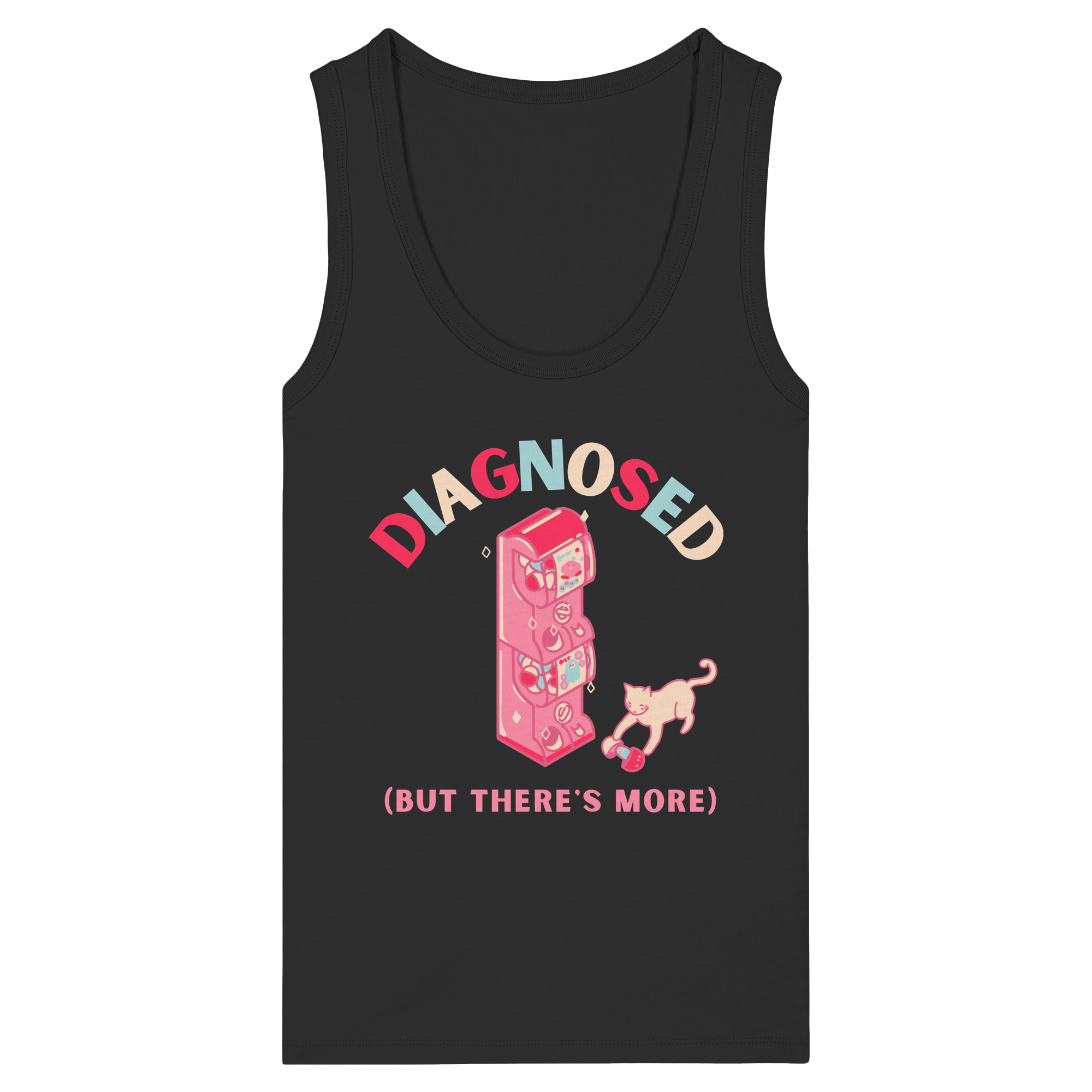 Diagnosed, but there's more - Womens Organic Fitted Tank Top