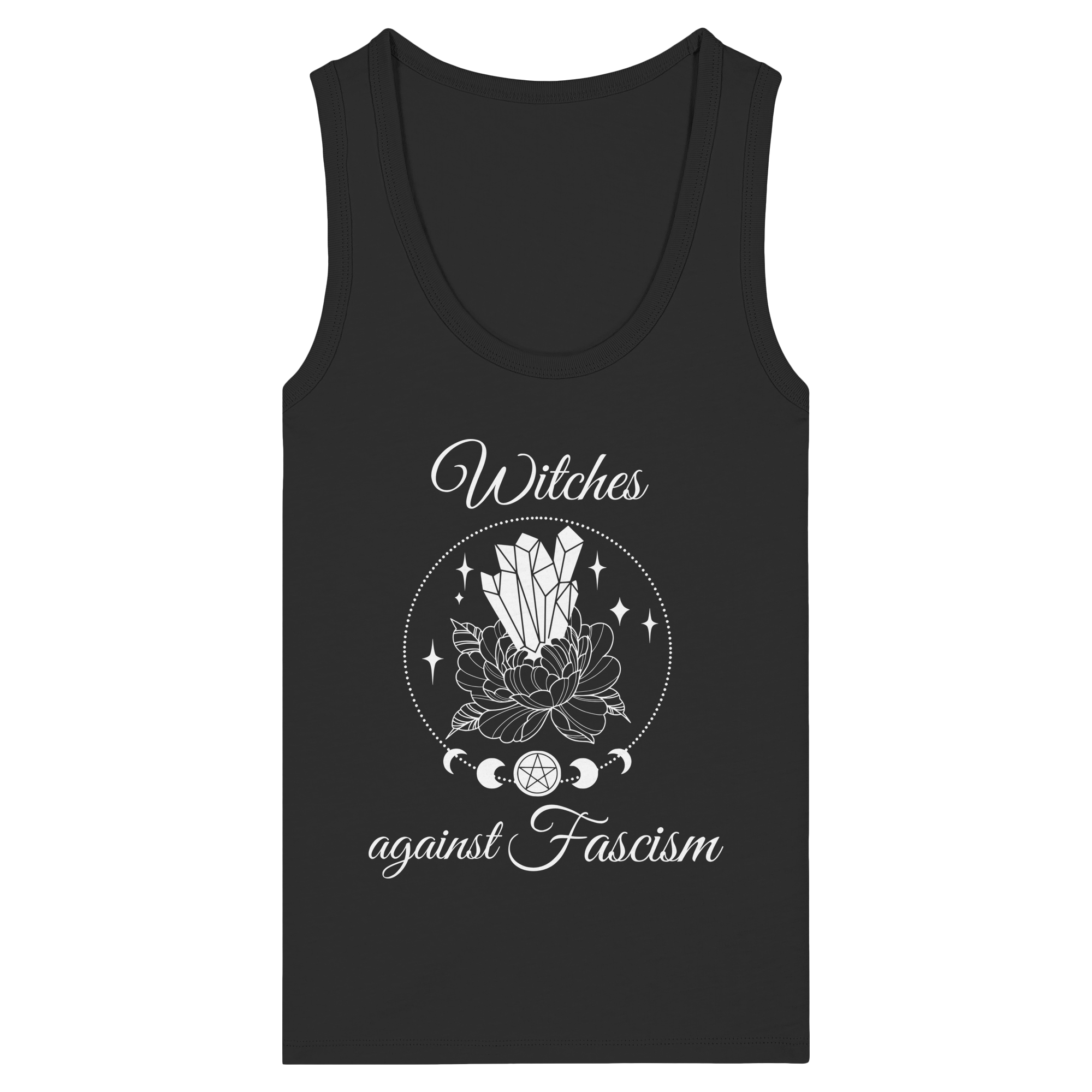 Witches against Fascism - Womens Organic Fitted Tank Top