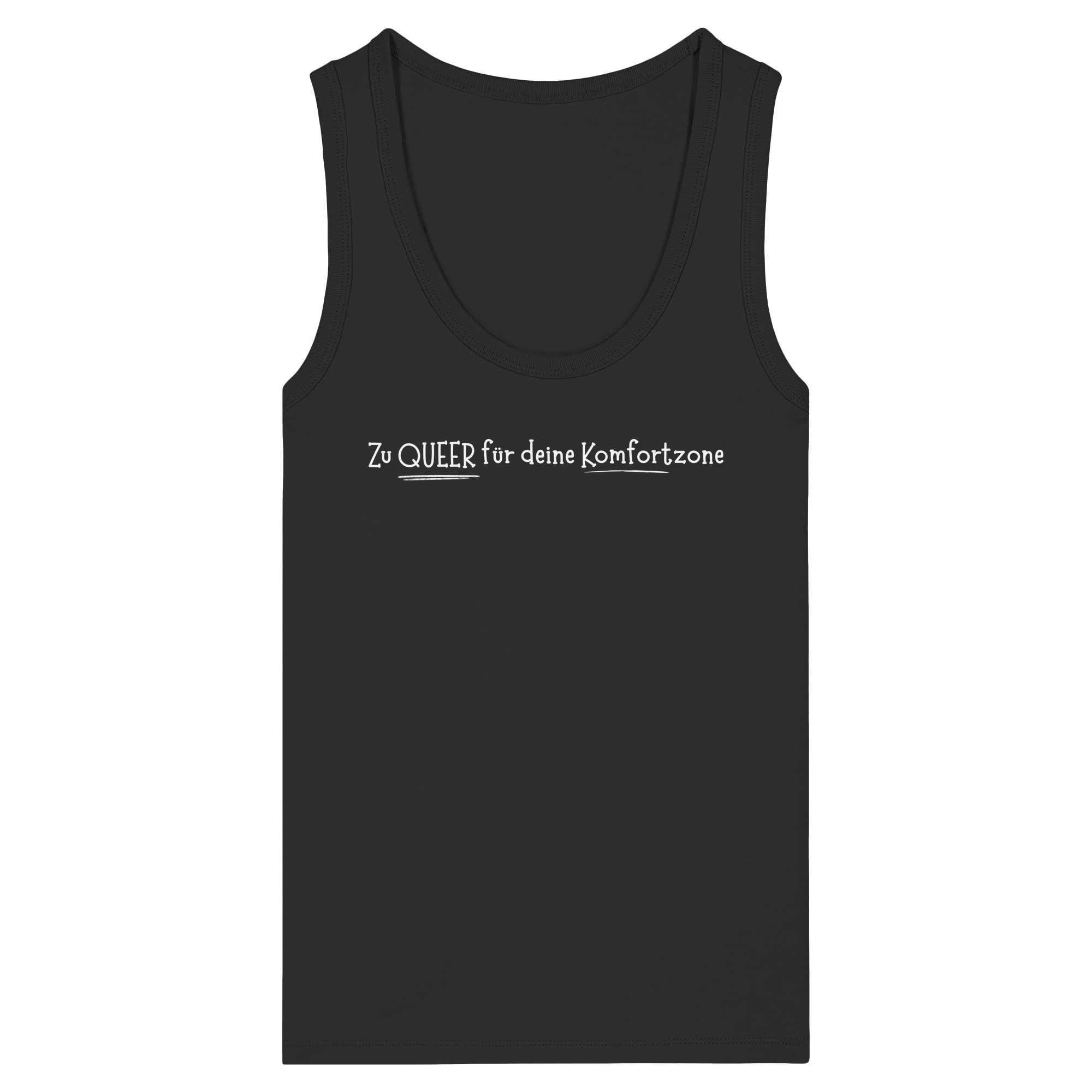 Zu Queer für deine Komfortzone - Womens Organic Fitted Tank Top